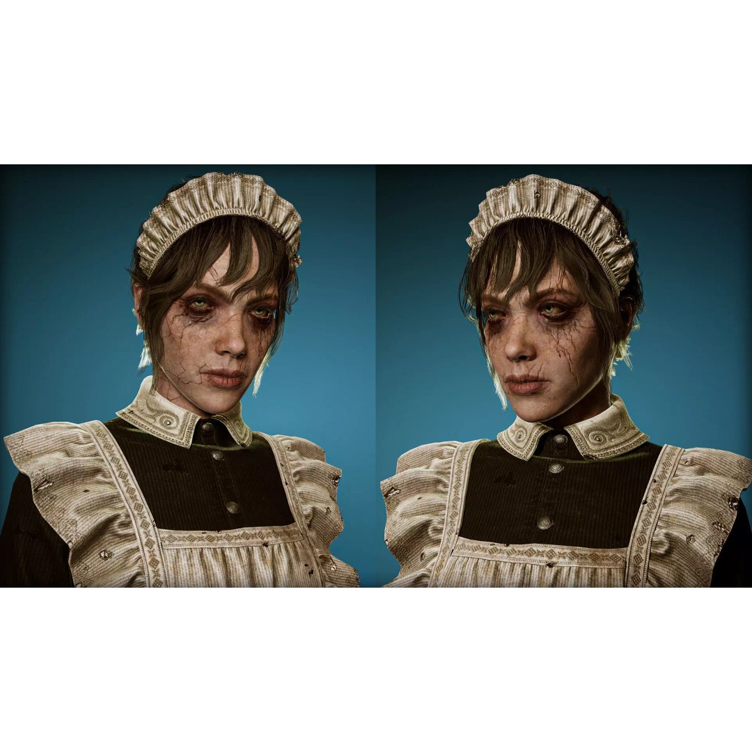 Cursed Maid 3D Model – Low Poly Game Asset, Rigged, FBX, PBR - View 6