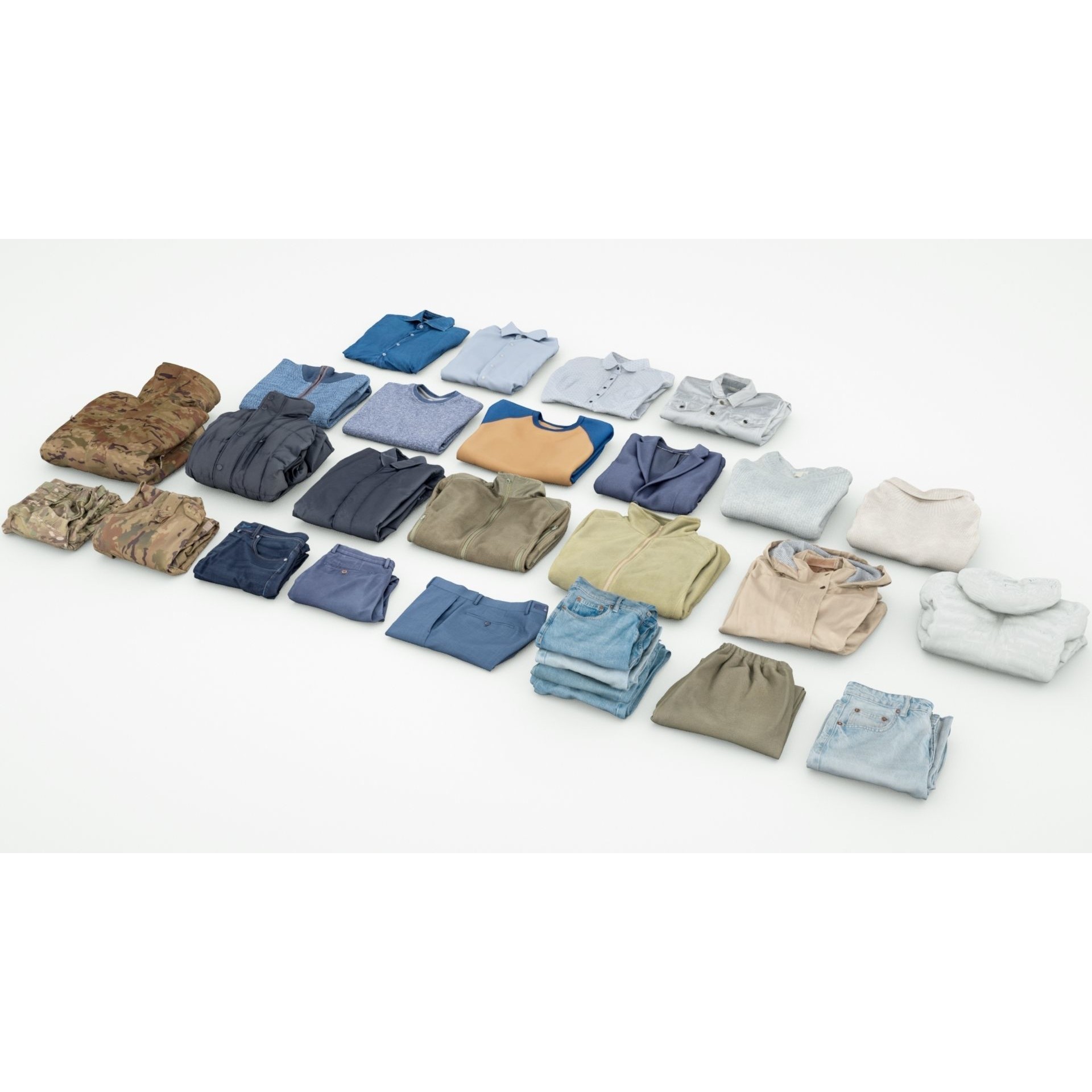 Clothing Collection - Game-Ready 3D Model - View 10