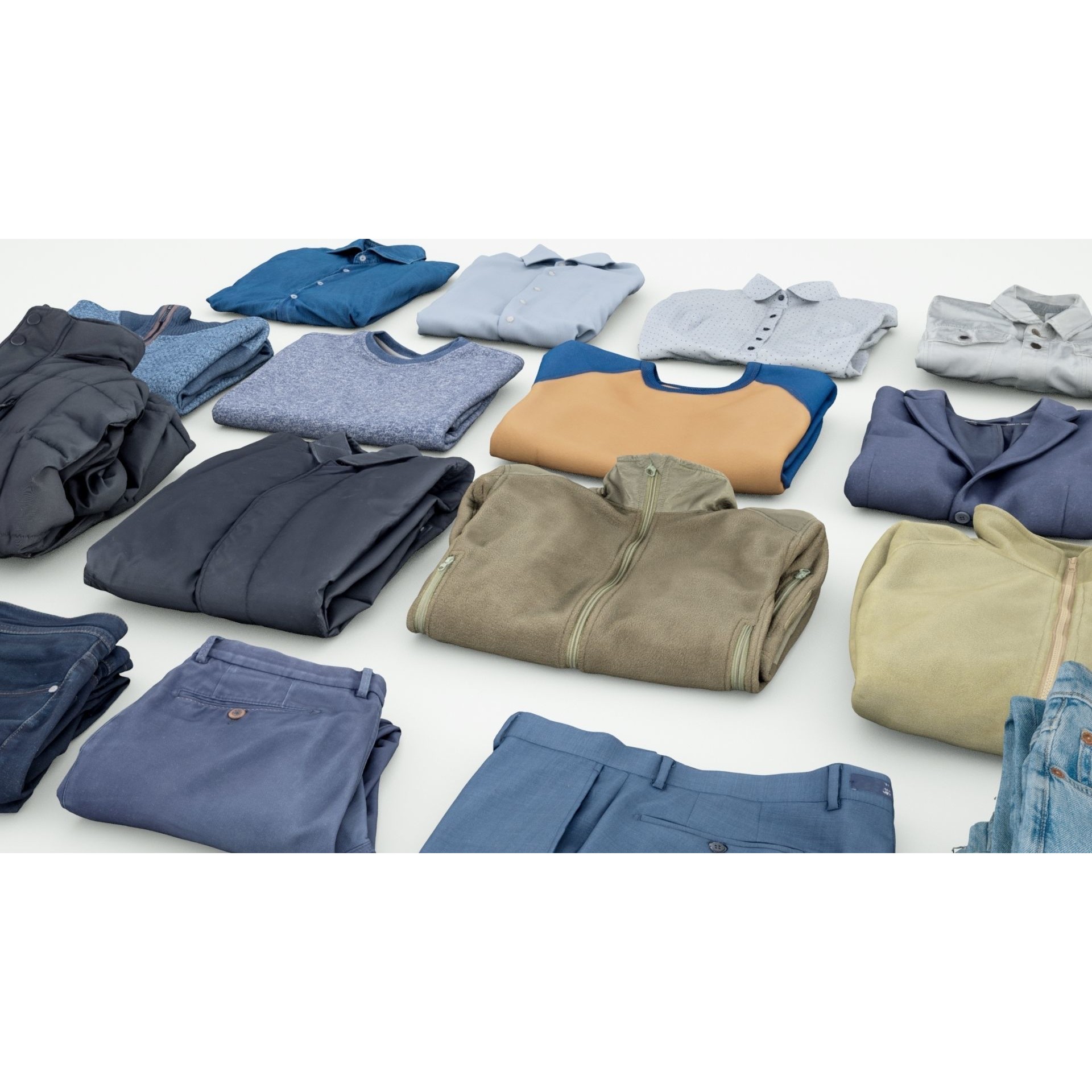 Clothing Collection - Game-Ready 3D Model - View 3