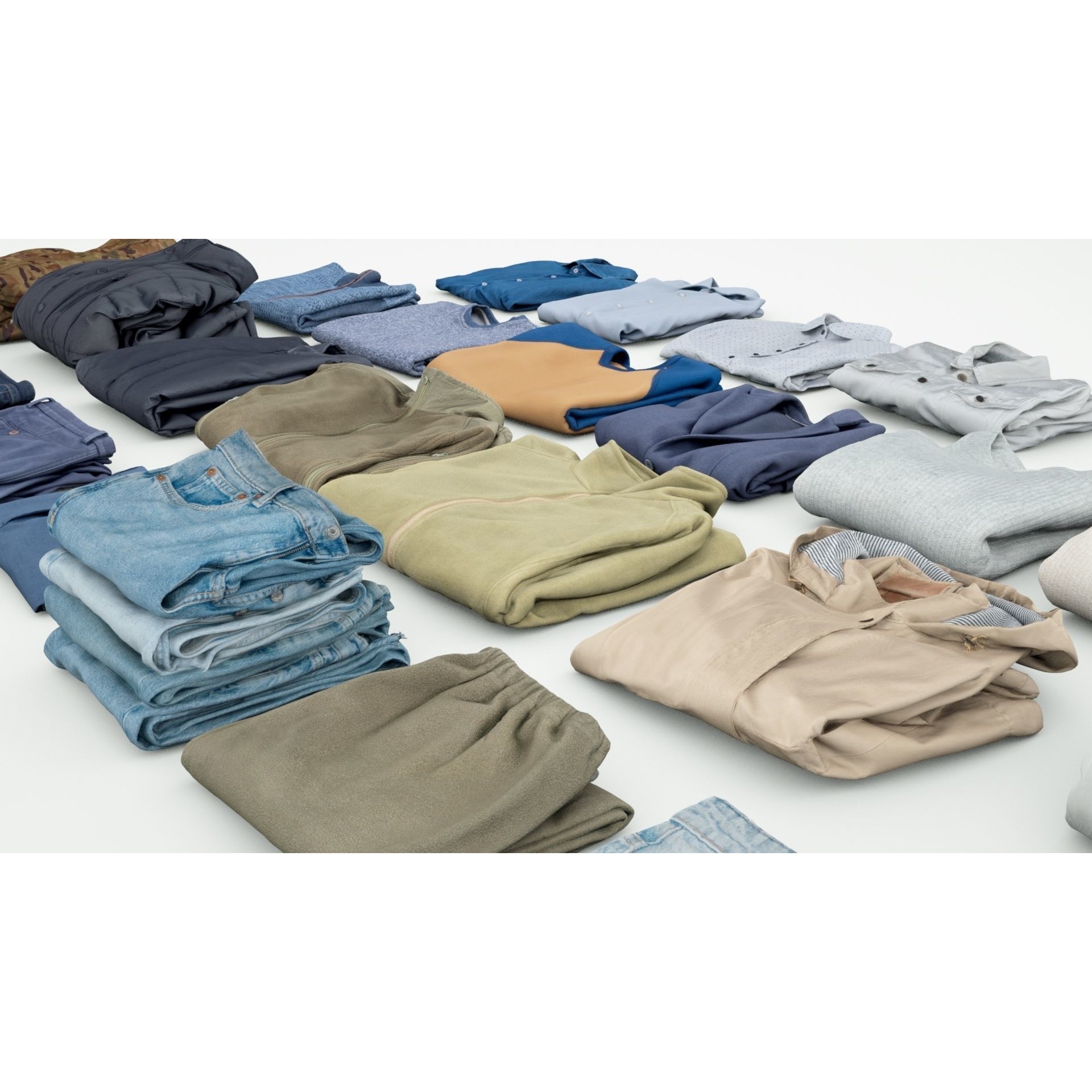 Clothing Collection - Game-Ready 3D Model - View 4