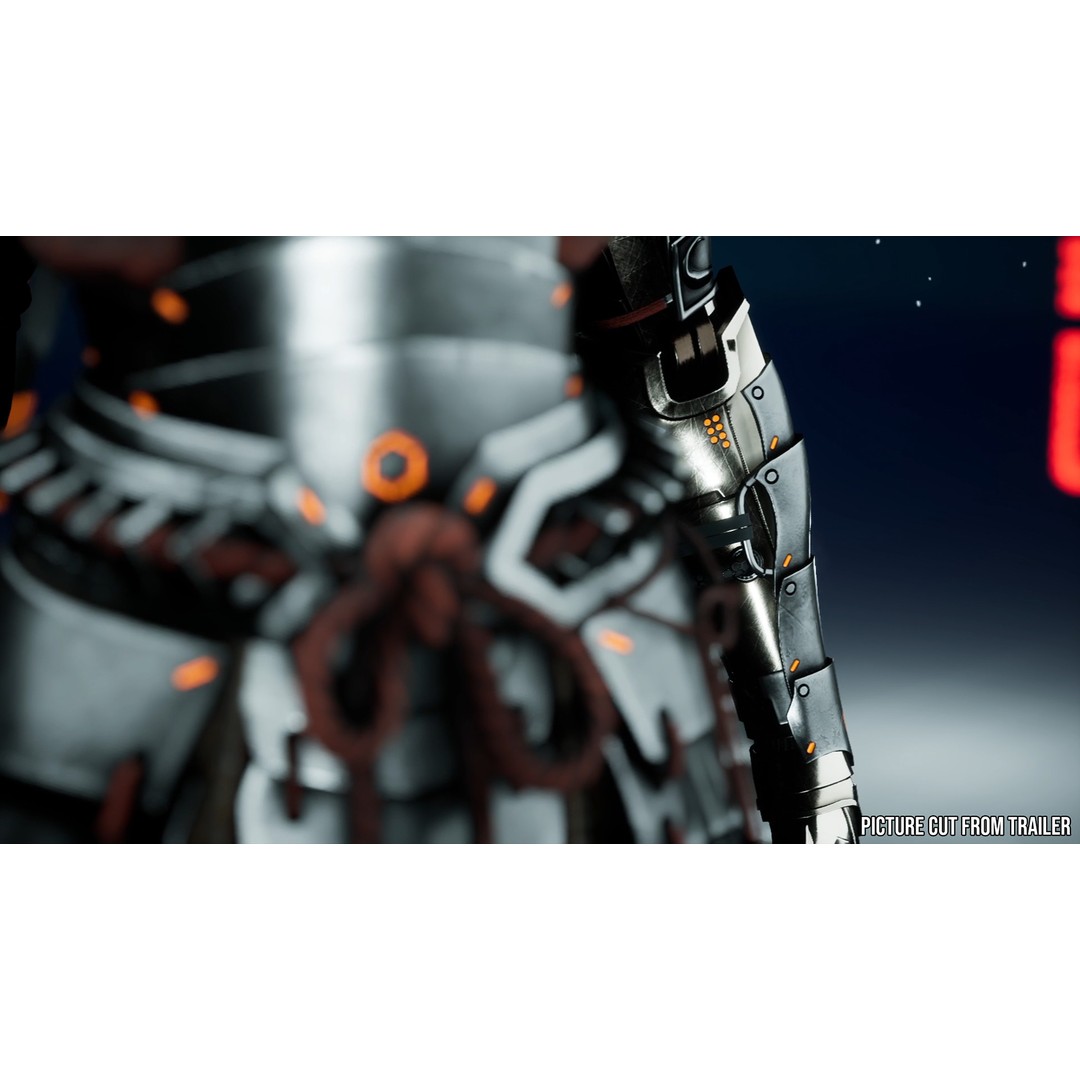 Sci-Fi Samurai 3D Model – Low Poly Game Asset, Rigged, PBR - View 4