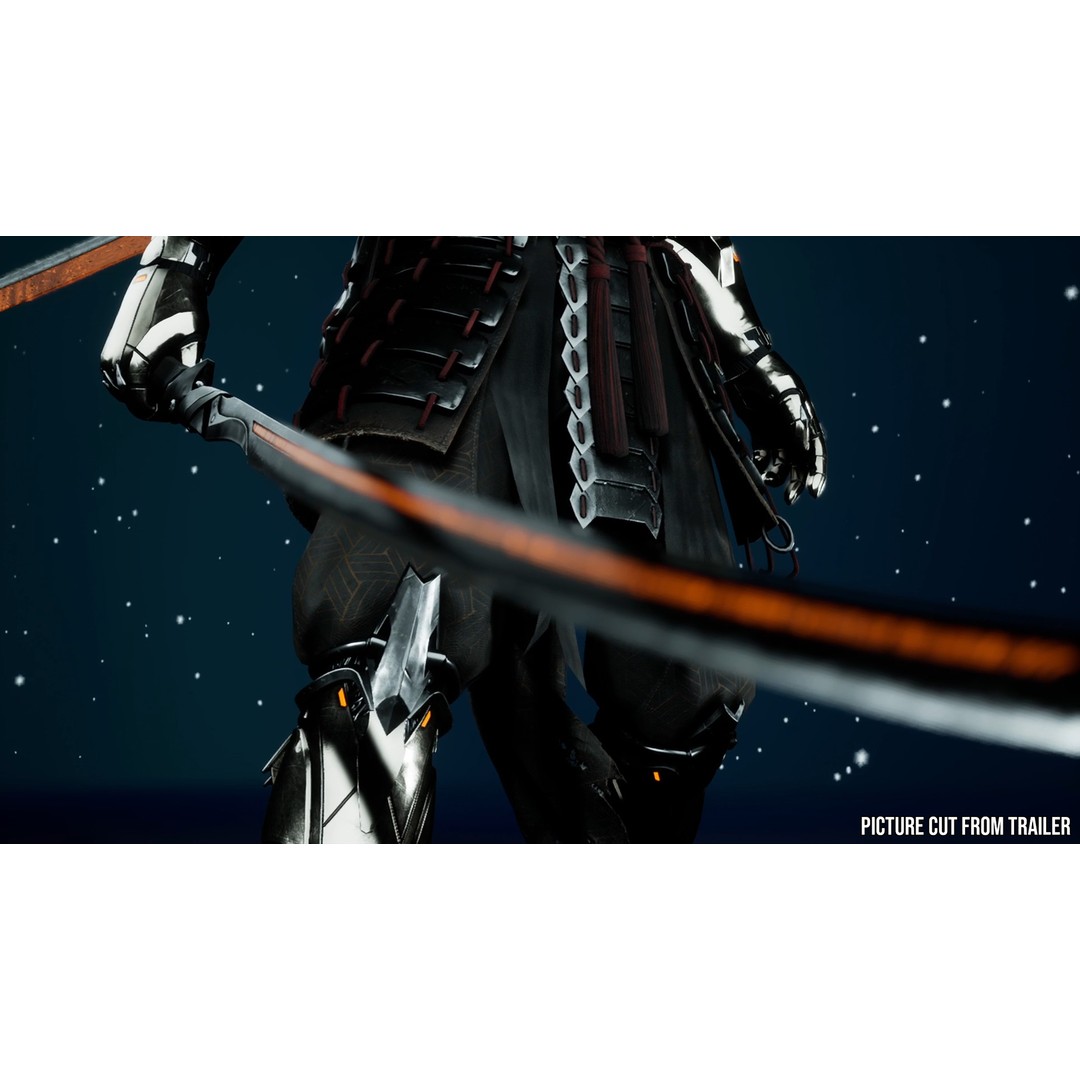 Sci-Fi Samurai 3D Model – Low Poly Game Asset, Rigged, PBR - View 5