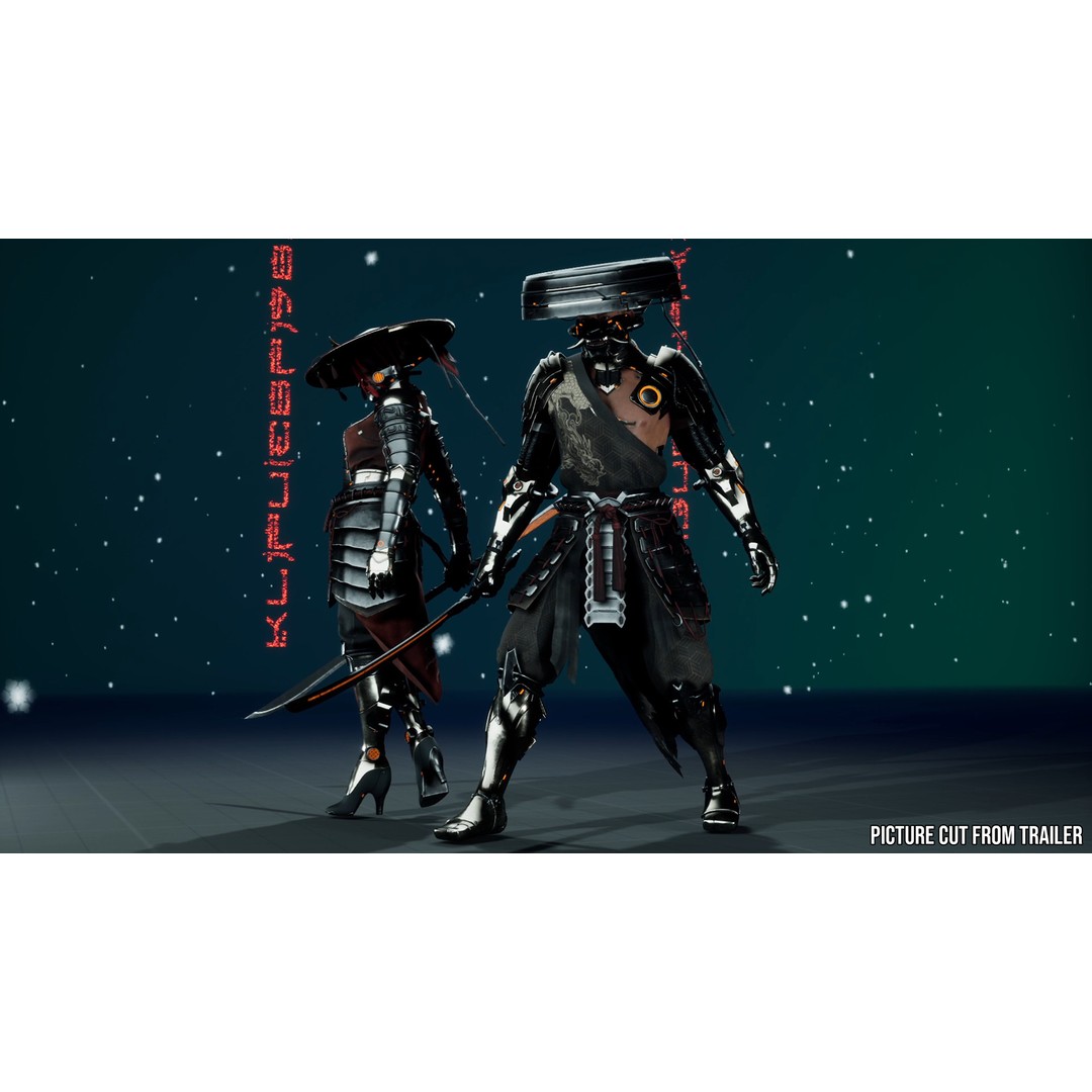 Sci-Fi Samurai 3D Model – Low Poly Game Asset, Rigged, PBR - View 7