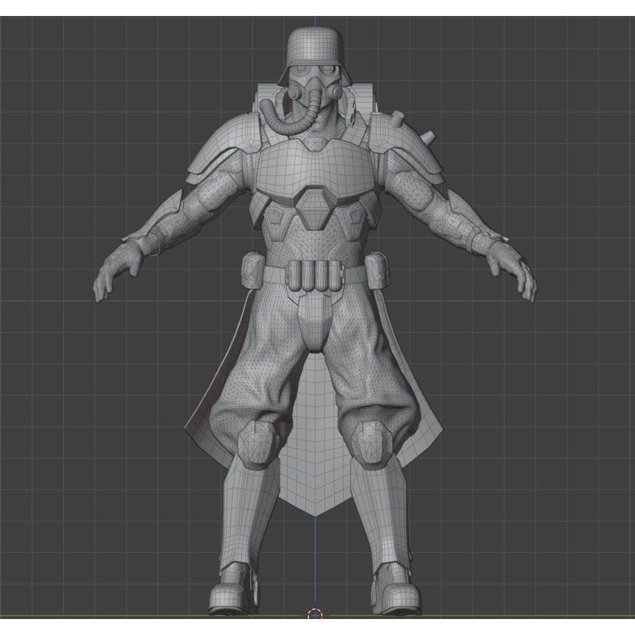 Armored Soldier 3D Model – PBR Rigged Character, Game Ready - View 25