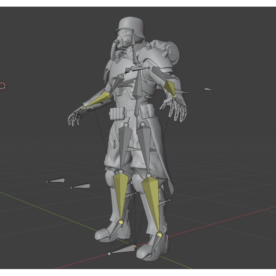 Armored Soldier 3D Model – PBR Rigged Character, Game Ready - View 29