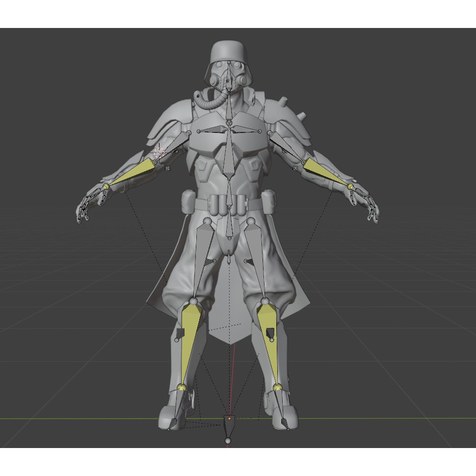 Armored Soldier 3D Model – PBR Rigged Character, Game Ready - View 30
