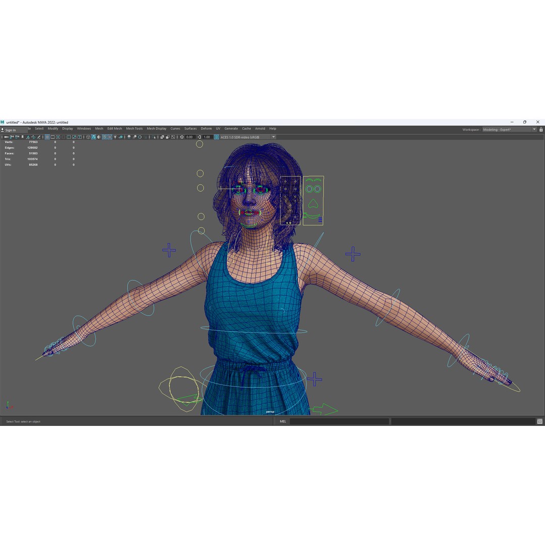 Realistic Mother Woman 3D Model – Low Poly Rigged Character, FBX - View 20