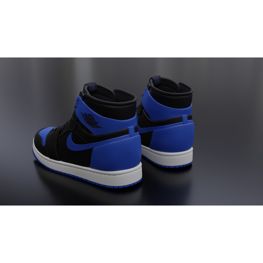 Nike Air Jordan Sneaker 3D Model – PBR Game-Ready Asset, FBX