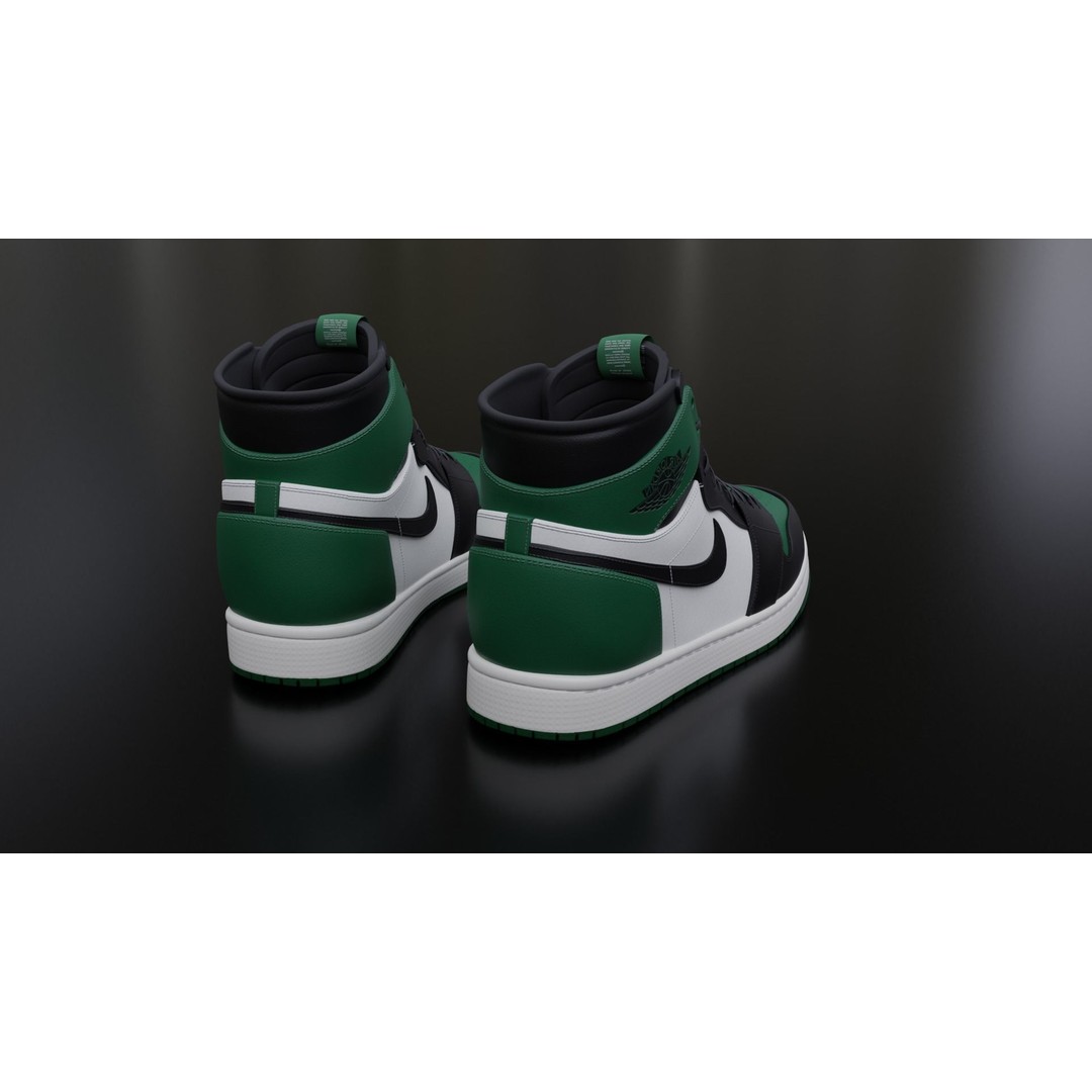 Nike Air Jordan Sneaker 3D Model – PBR Game-Ready Asset, FBX - View 11