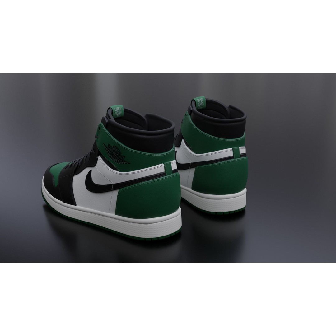 Nike Air Jordan Sneaker 3D Model – PBR Game-Ready Asset, FBX - View 12