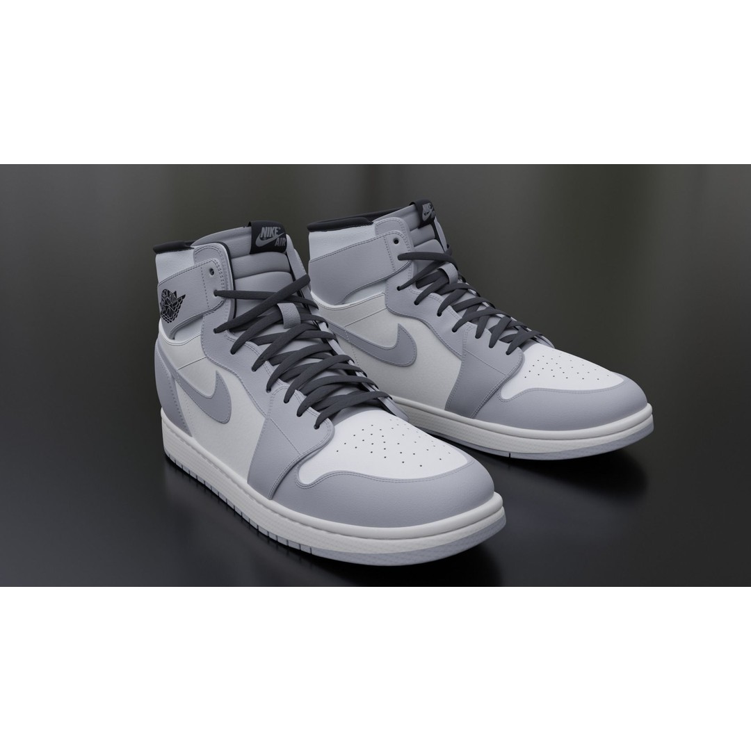Nike Air Jordan Sneaker 3D Model – PBR Game-Ready Asset, FBX - View 13