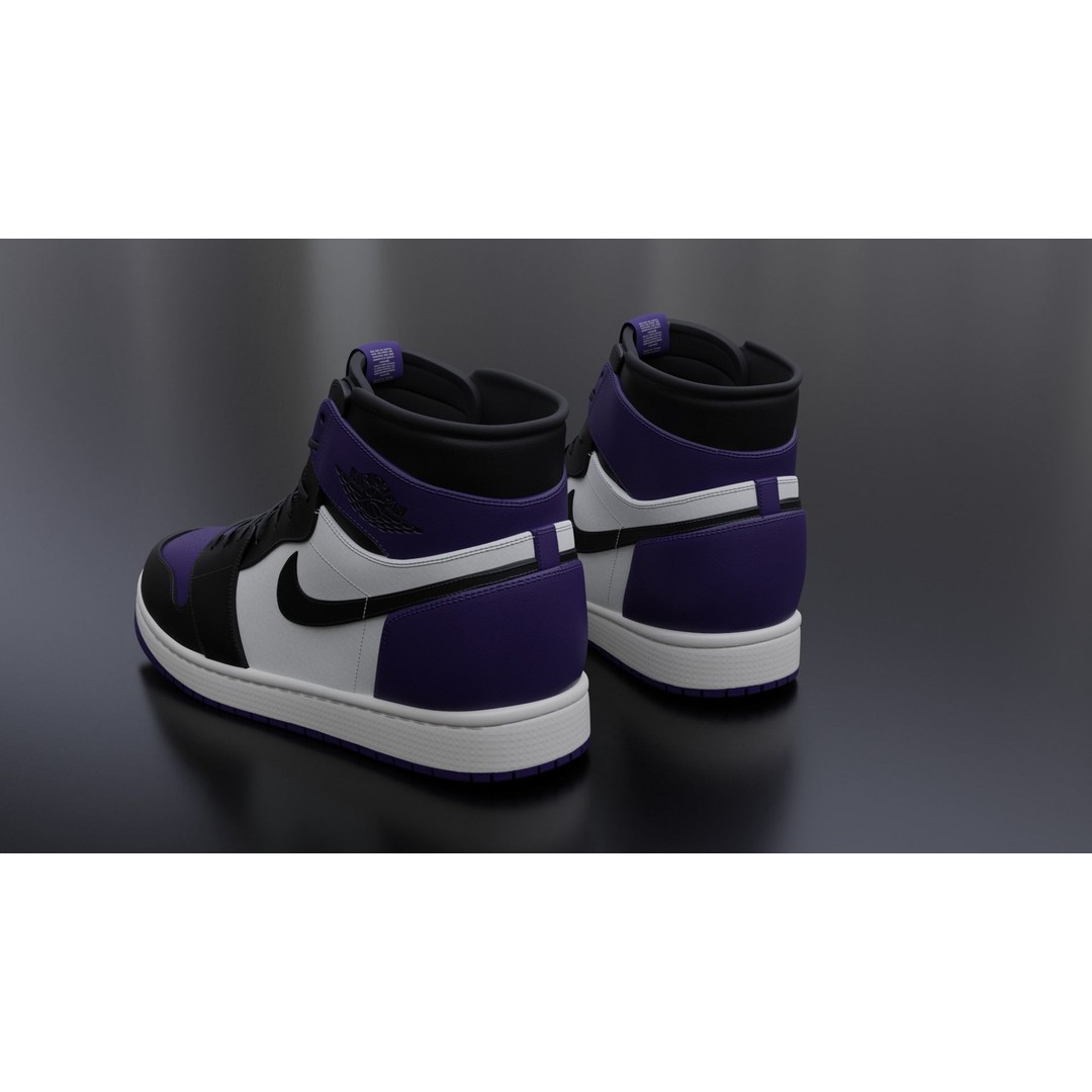 Nike Air Jordan Sneaker 3D Model – PBR Game-Ready Asset, FBX - View 17
