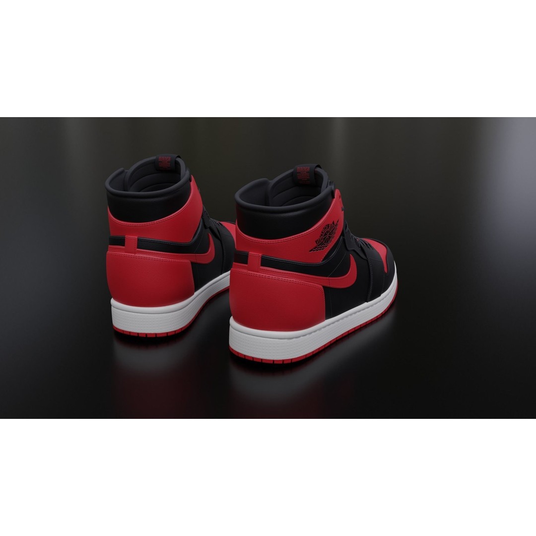 Nike Air Jordan Sneaker 3D Model – PBR Game-Ready Asset, FBX - View 20