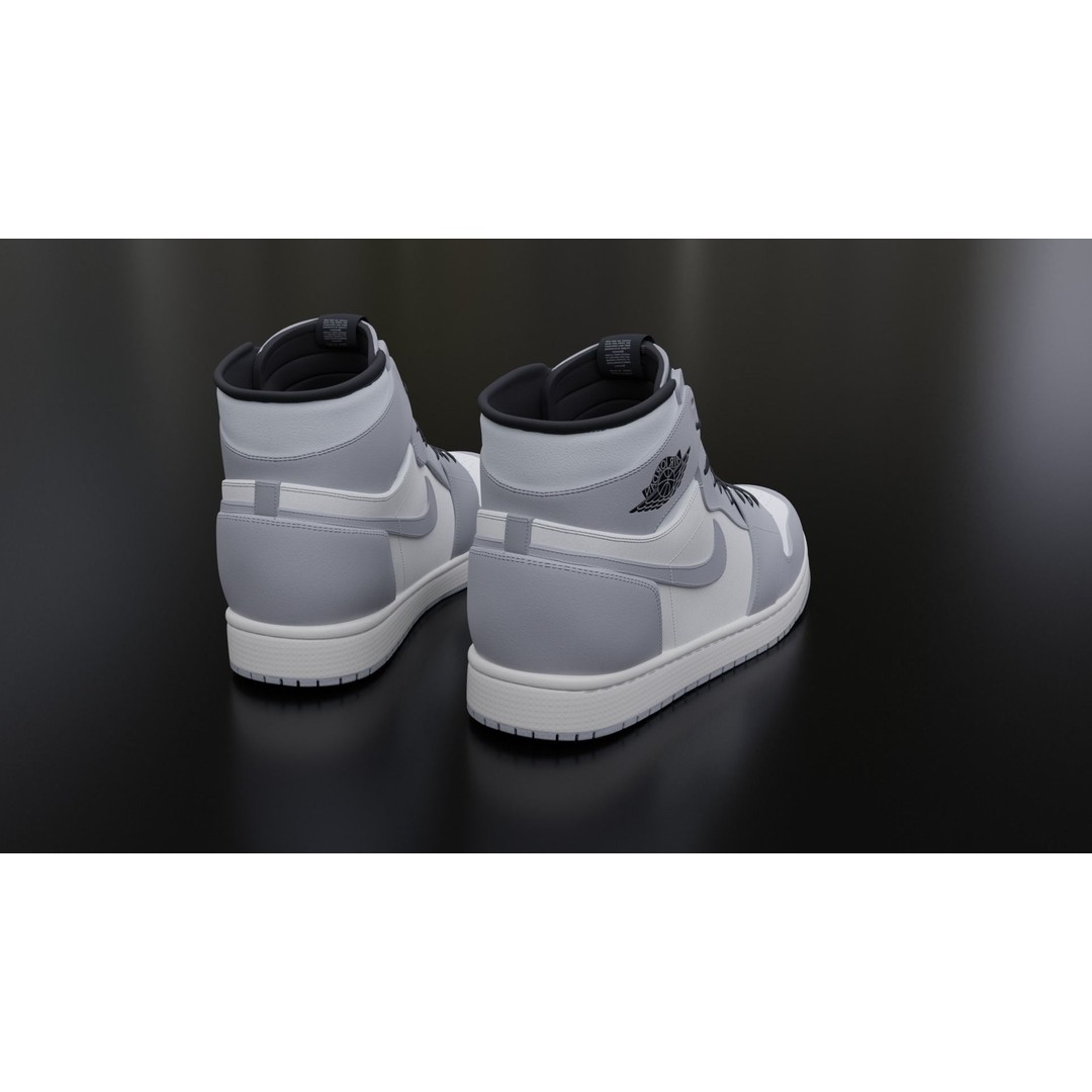 Nike Air Jordan Sneaker 3D Model – PBR Game-Ready Asset, FBX - View 22