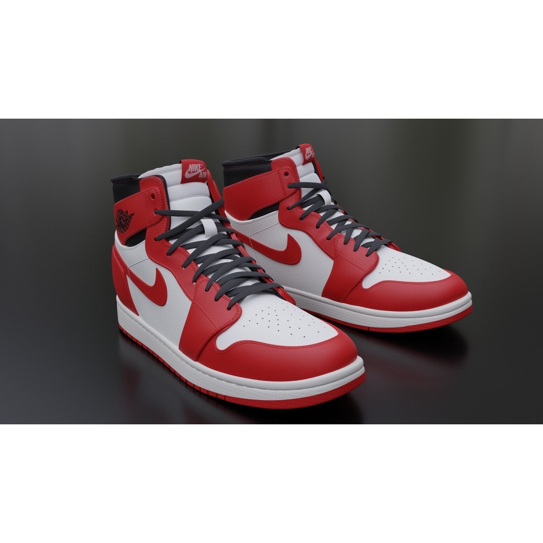 Nike Air Jordan Sneaker 3D Model – PBR Game-Ready Asset, FBX - View 24