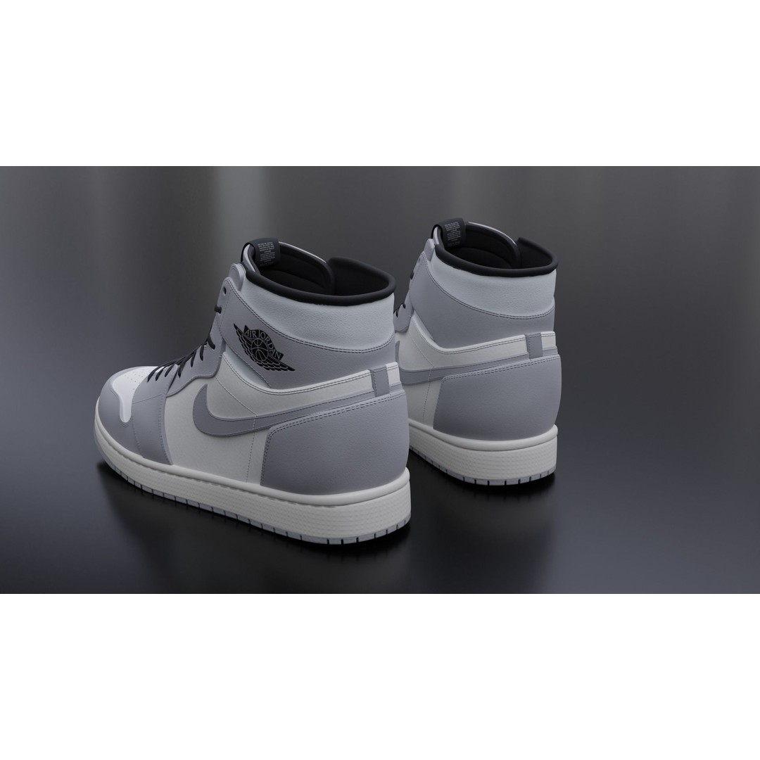 Nike Air Jordan Sneaker 3D Model – PBR Game-Ready Asset, FBX - View 27