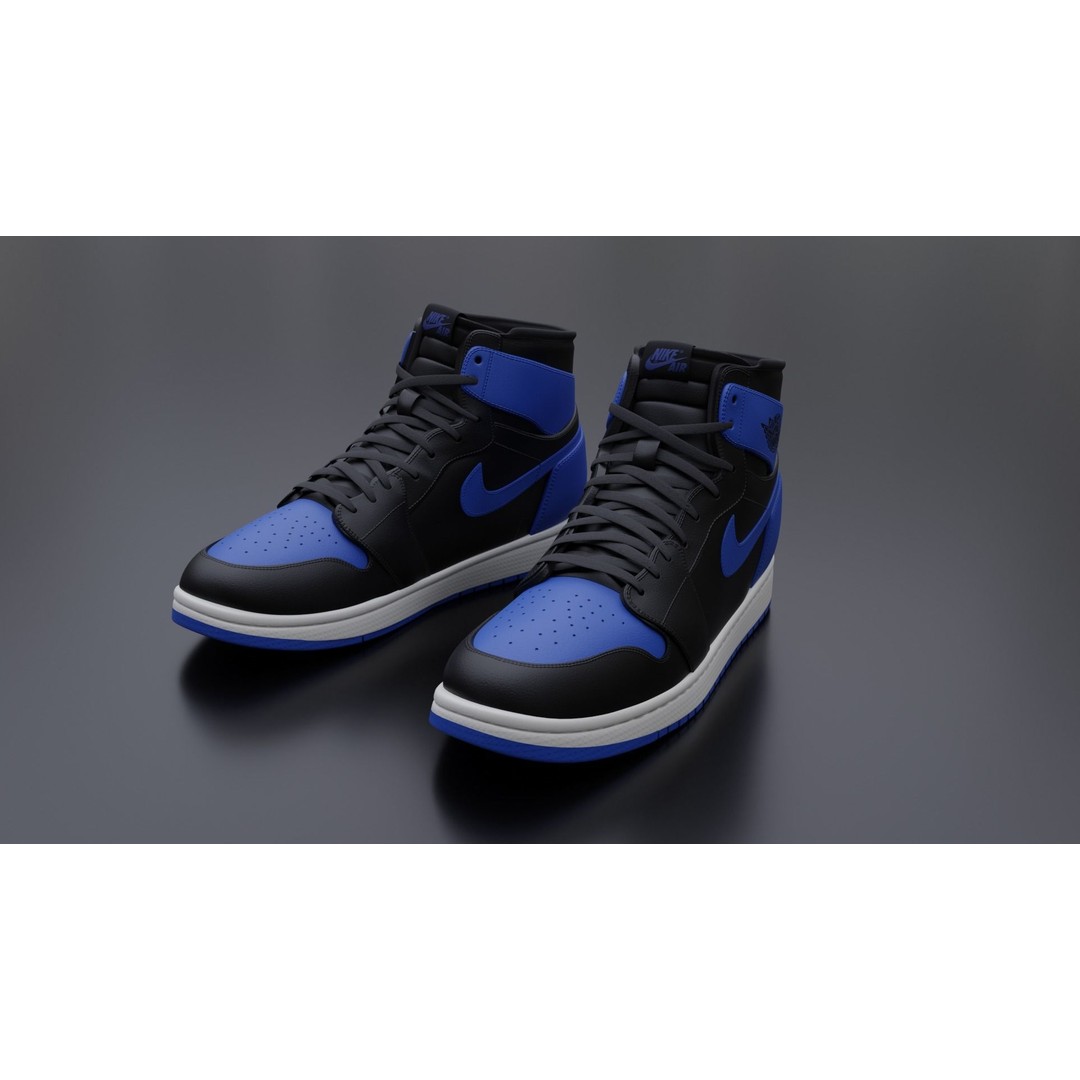 Nike Air Jordan Sneaker 3D Model – PBR Game-Ready Asset, FBX - View 28
