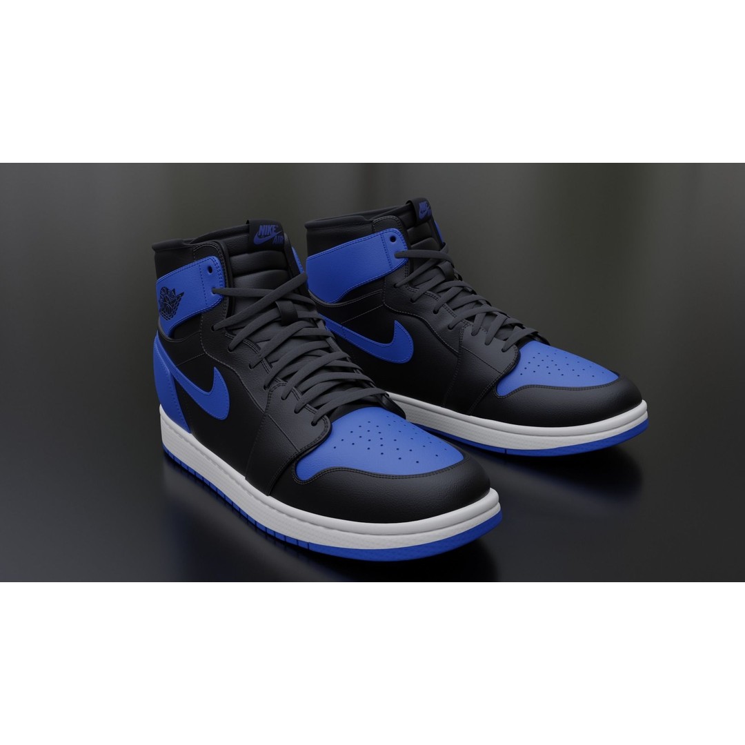 Nike Air Jordan Sneaker 3D Model – PBR Game-Ready Asset, FBX - View 29