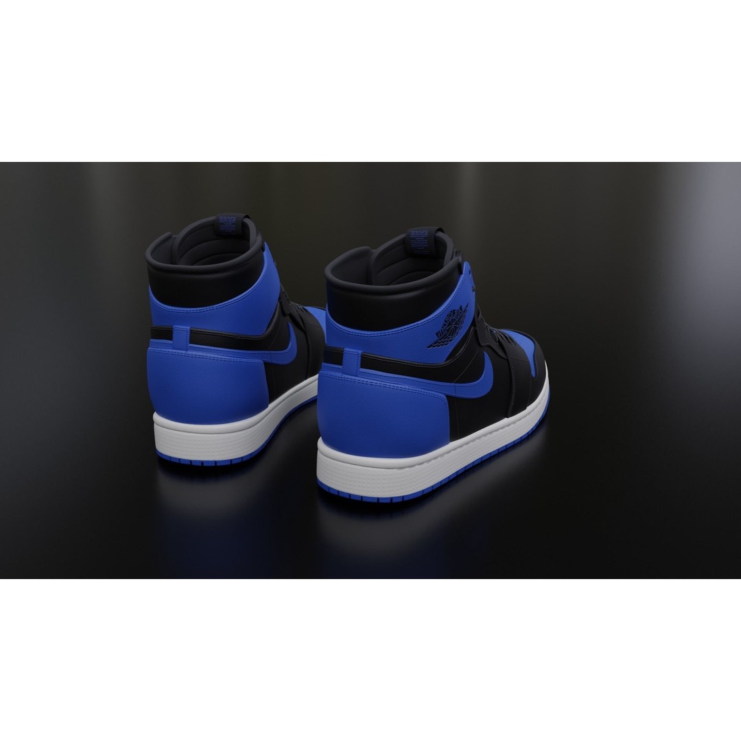 Nike Air Jordan Sneaker 3D Model – PBR Game-Ready Asset, FBX - View 30