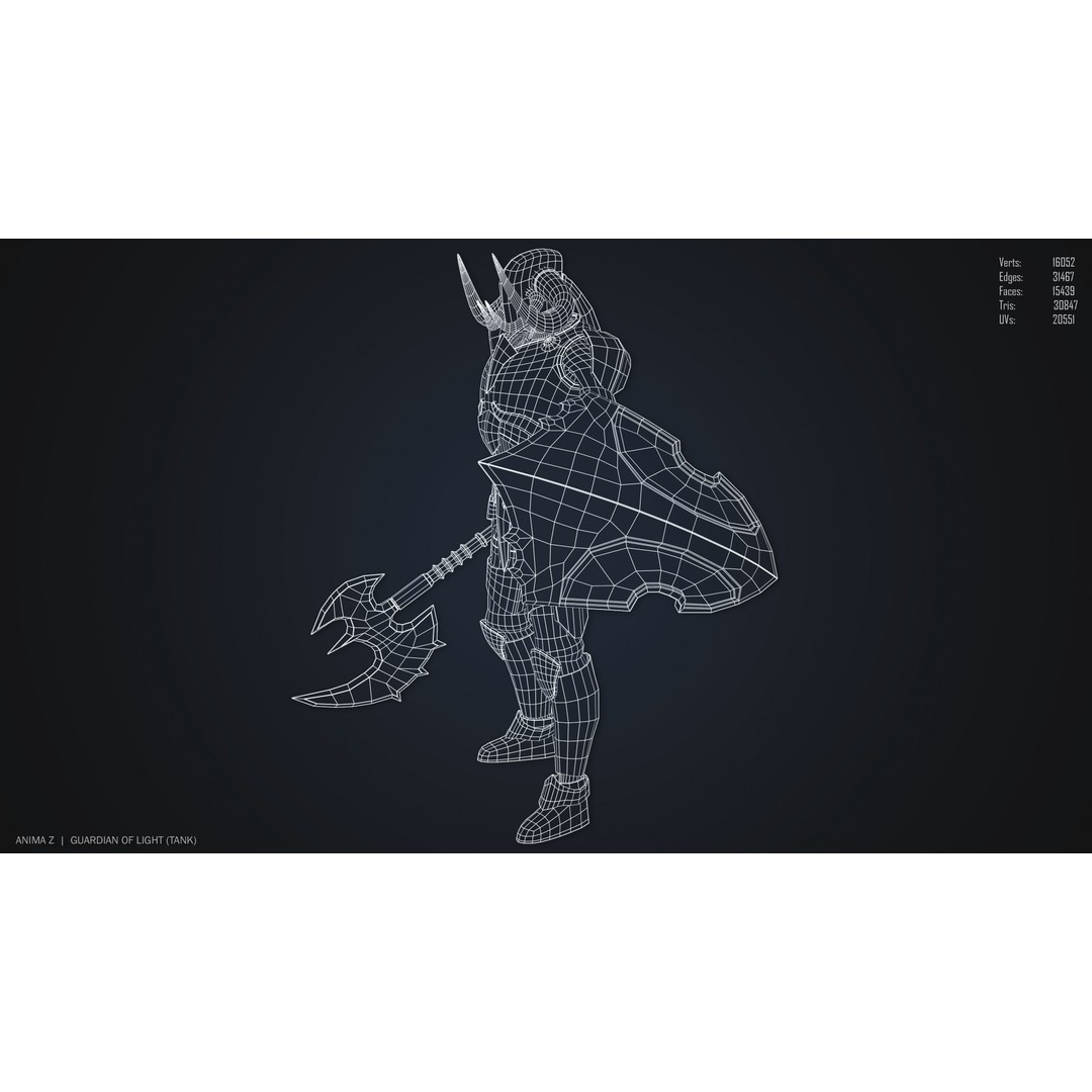 Guardian of Light Tank 3D Model – Low Poly Game Asset, FBX, OBJ
