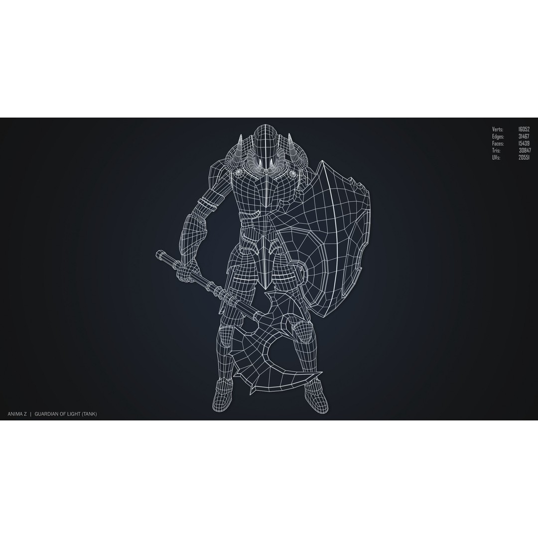 Guardian of Light Tank 3D Model – Low Poly Game Asset, FBX, OBJ - View 15