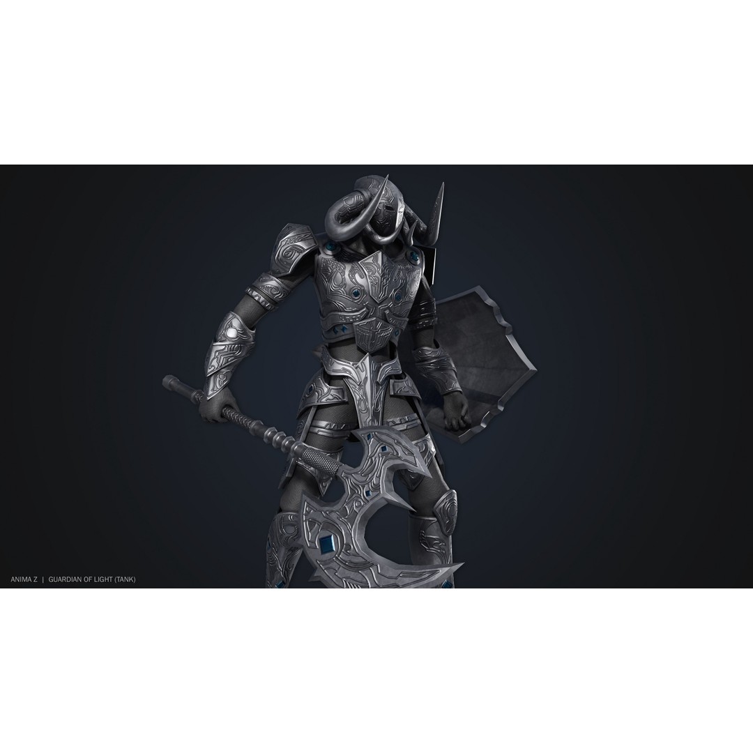 Guardian of Light Tank 3D Model – Low Poly Game Asset, FBX, OBJ - View 8