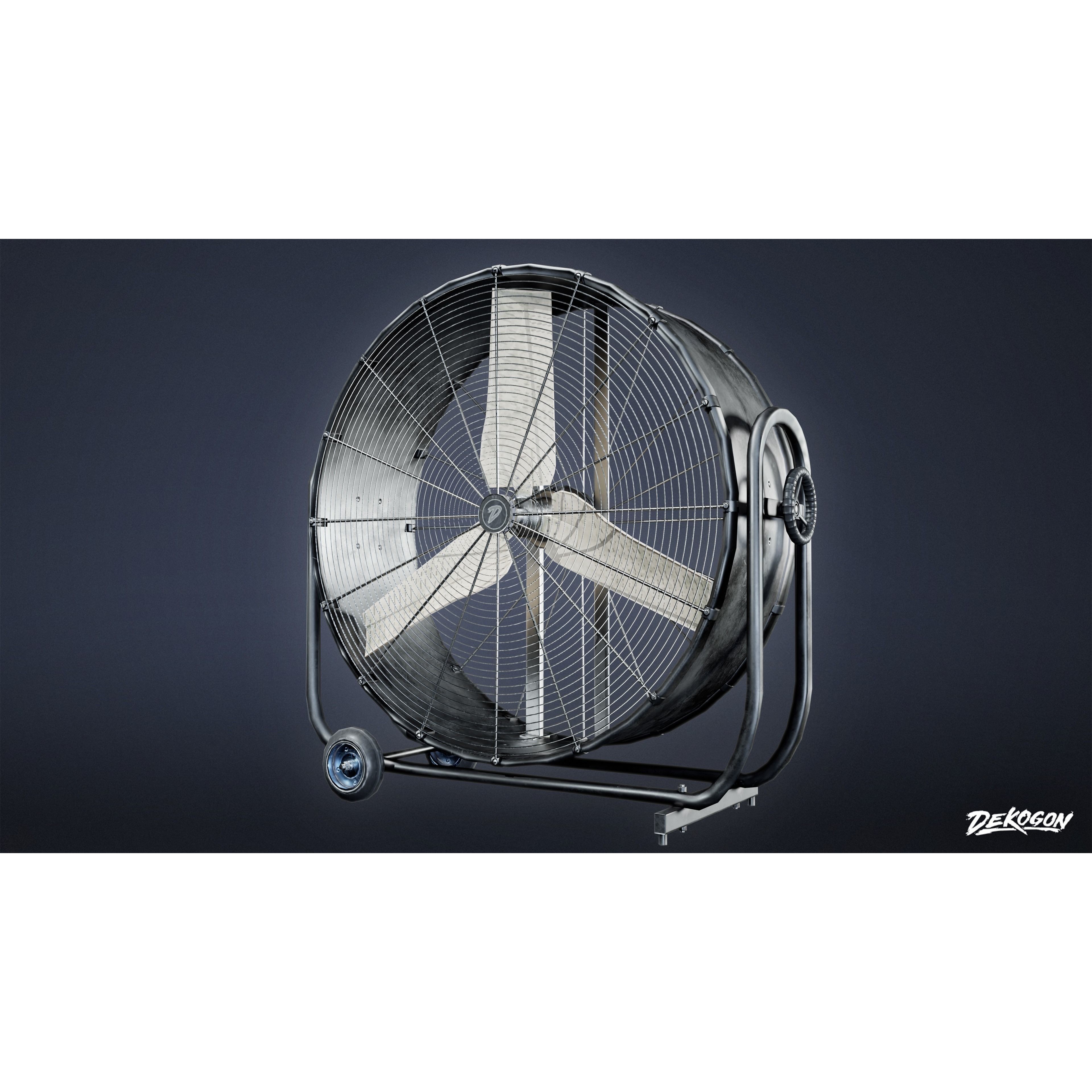 Hollywood - Industrial Fan 01 - Low-Poly Game-Ready 3D Model