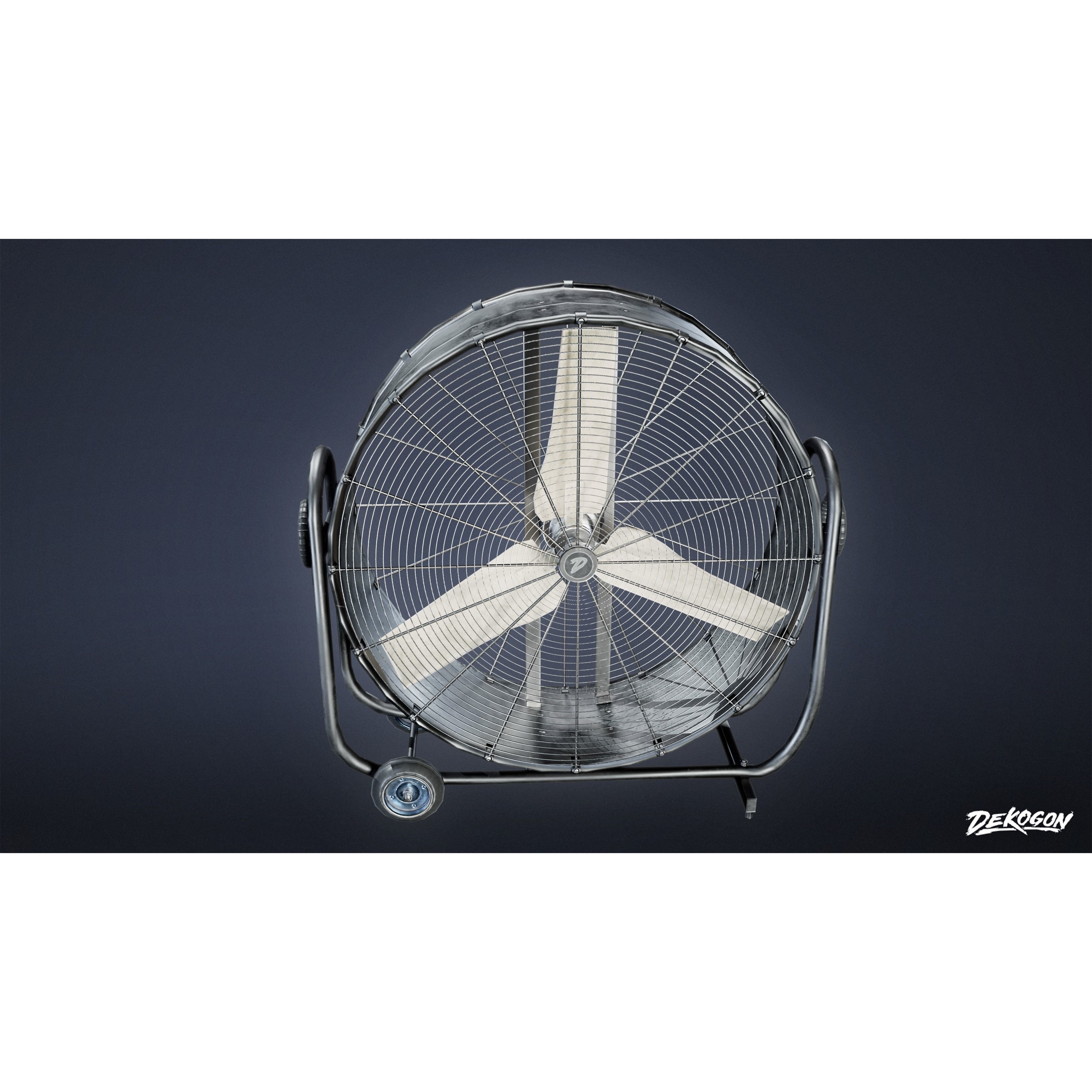 Hollywood - Industrial Fan 01 - Low-Poly Game-Ready 3D Model - View 5