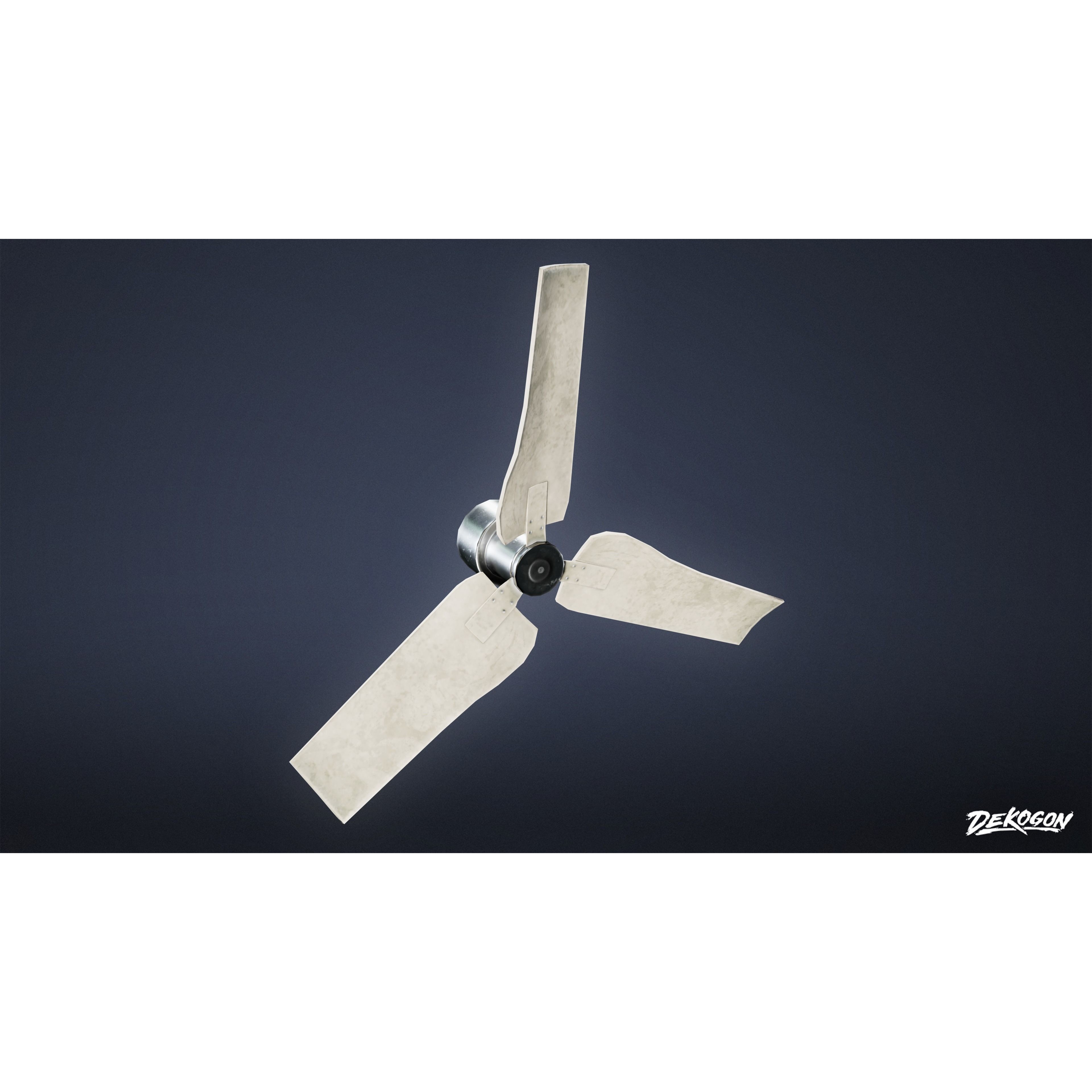 Hollywood - Industrial Fan 01 - Low-Poly Game-Ready 3D Model - View 6
