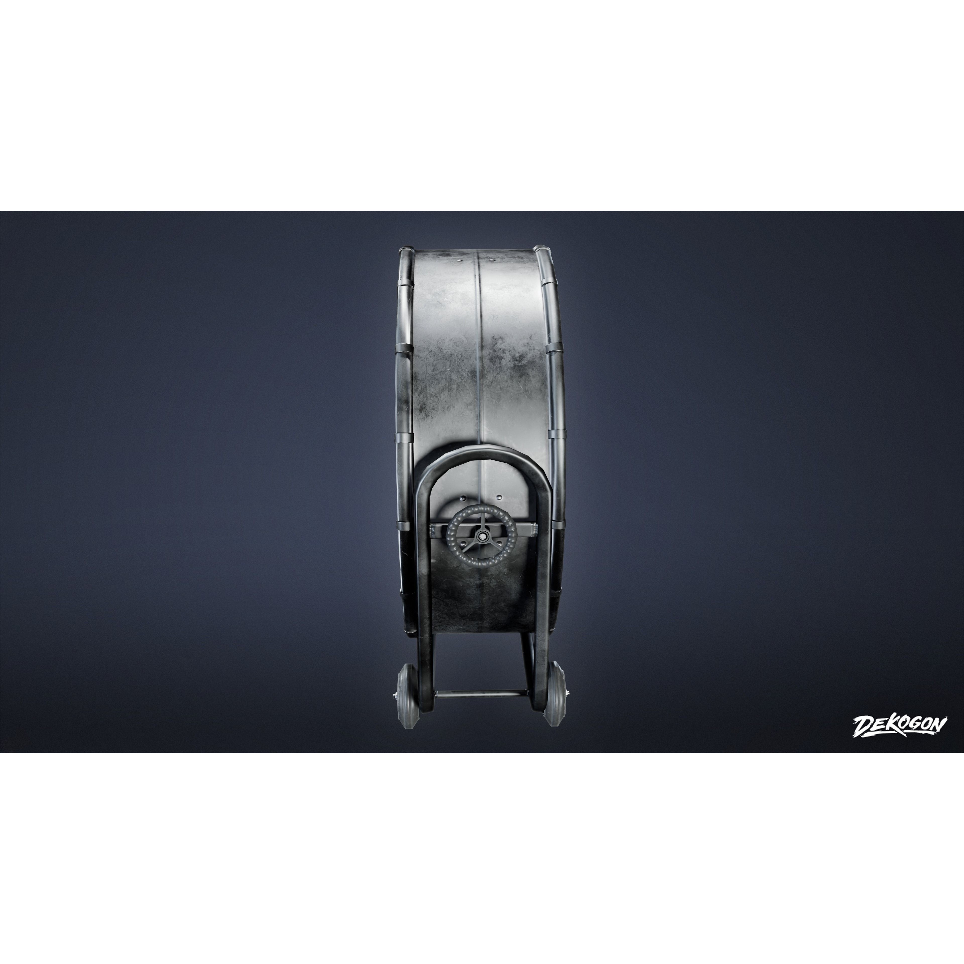 Hollywood - Industrial Fan 01 - Low-Poly Game-Ready 3D Model - View 7