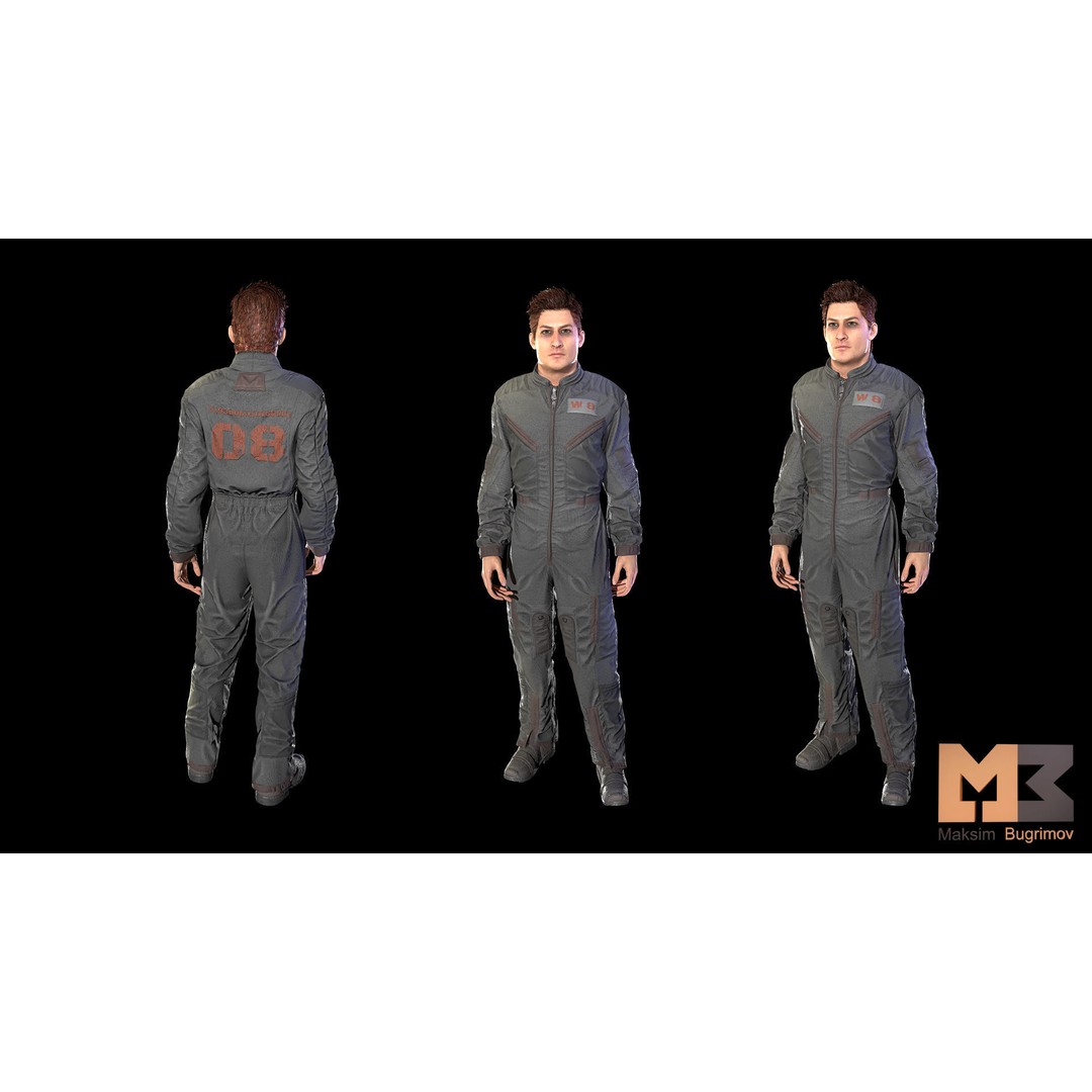 Dystopia NPC Characters 3D Model – Low Poly Game Asset, FBX - View 10