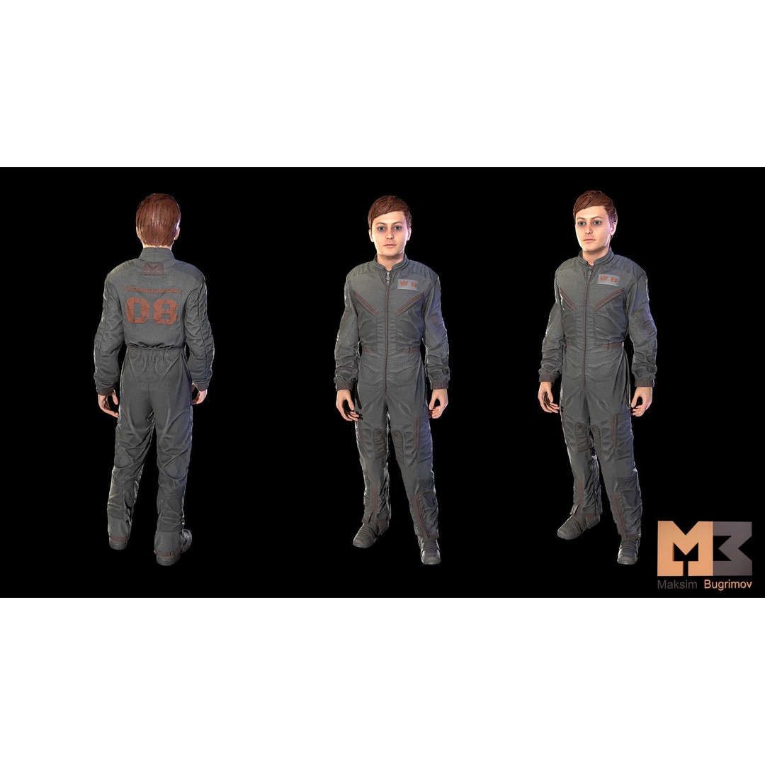 Dystopia NPC Characters 3D Model – Low Poly Game Asset, FBX - View 15