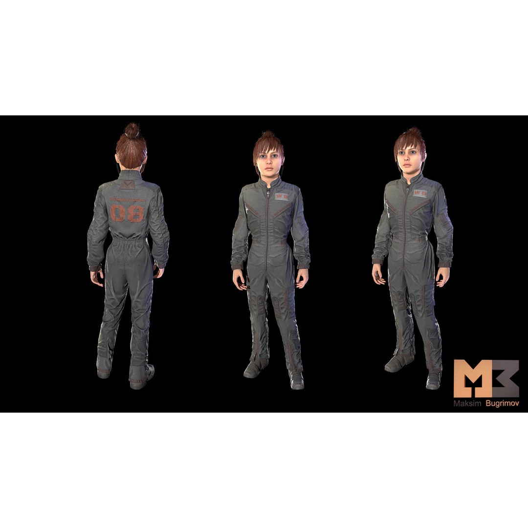 Dystopia NPC Characters 3D Model – Low Poly Game Asset, FBX - View 16