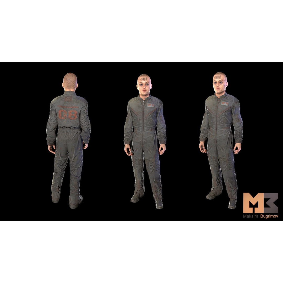 Dystopia NPC Characters 3D Model – Low Poly Game Asset, FBX - View 19
