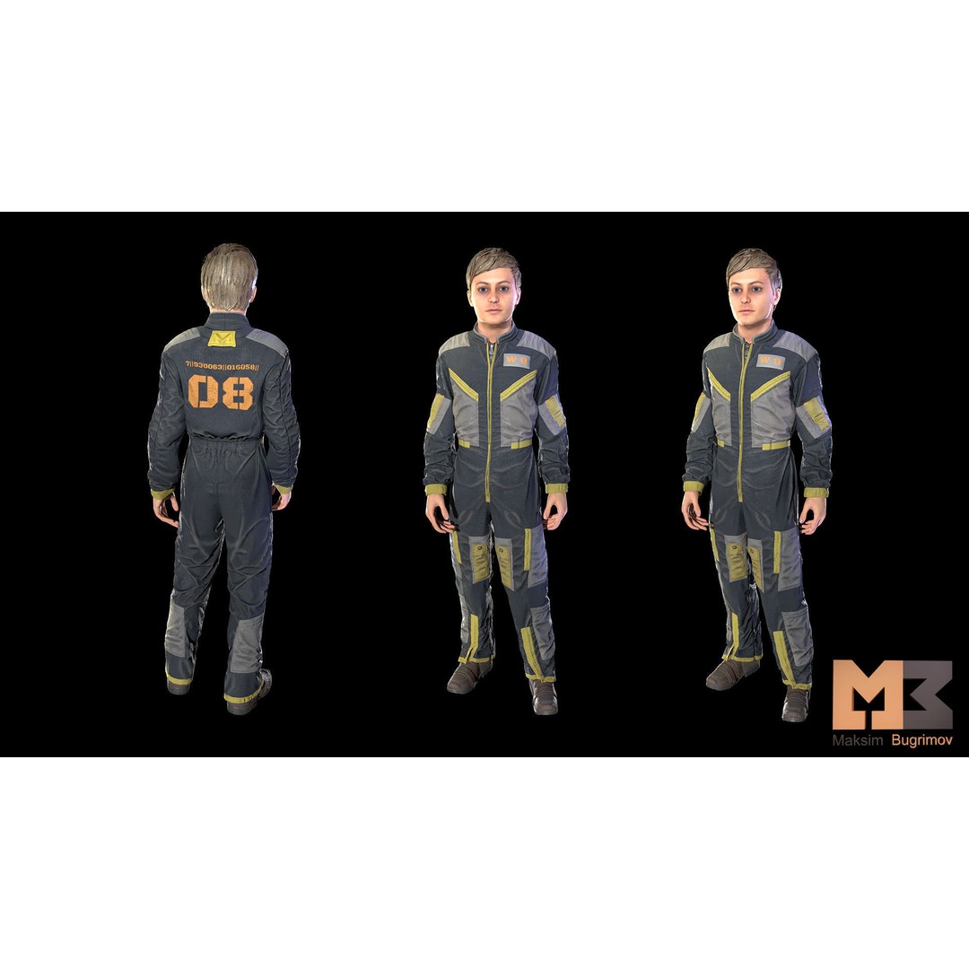 Dystopia NPC Characters 3D Model – Low Poly Game Asset, FBX - View 20