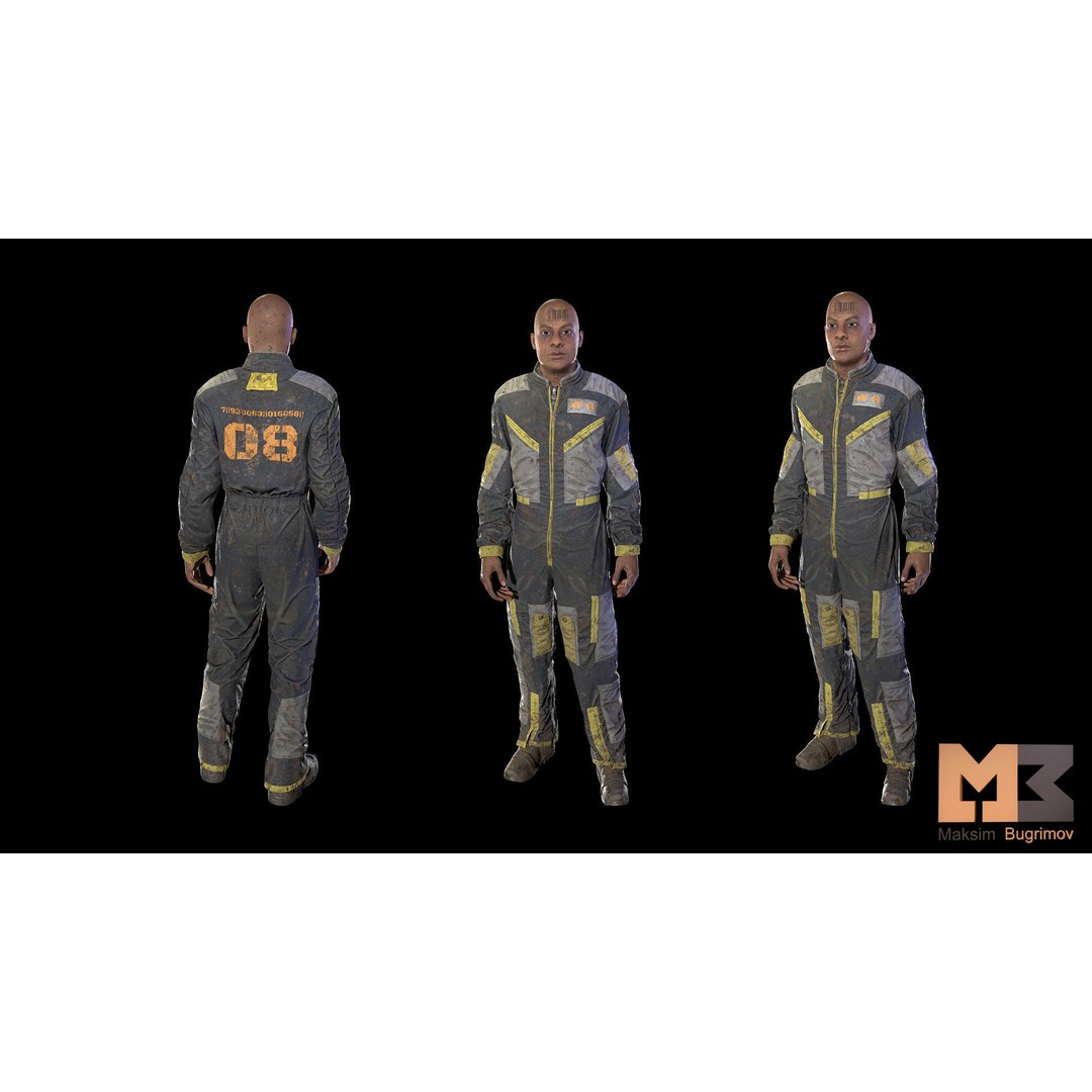 Dystopia NPC Characters 3D Model – Low Poly Game Asset, FBX - View 23
