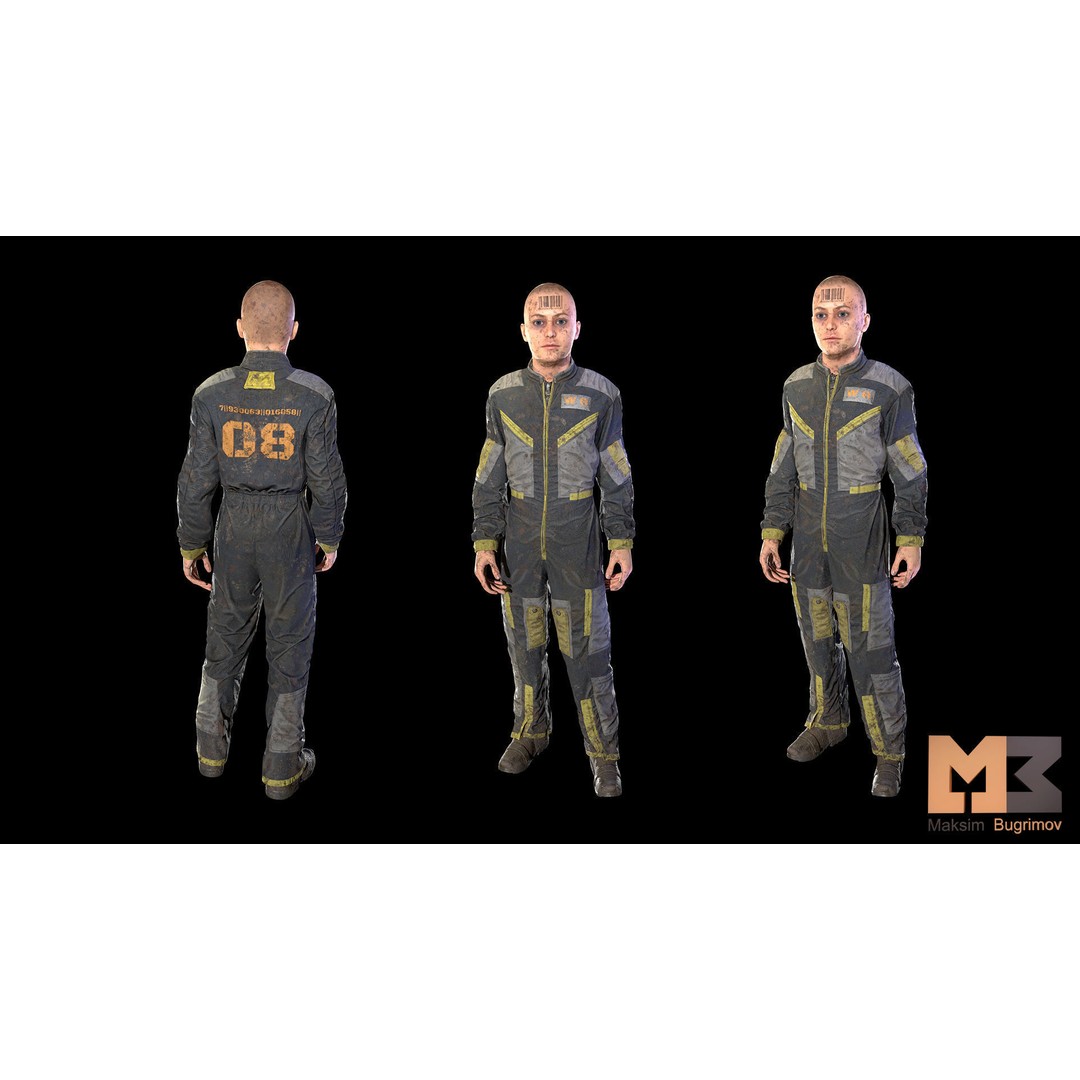 Dystopia NPC Characters 3D Model – Low Poly Game Asset, FBX - View 26