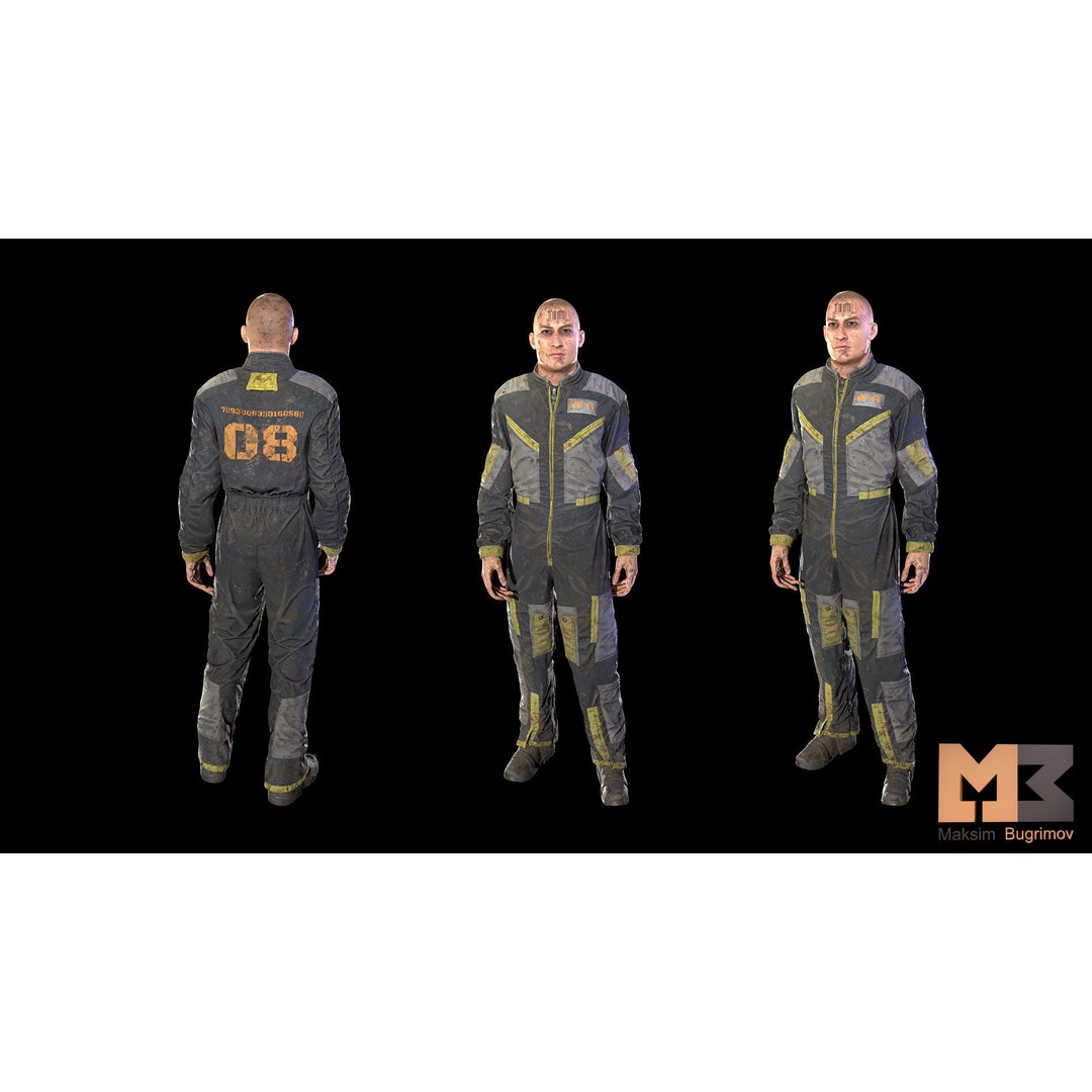 Dystopia NPC Characters 3D Model – Low Poly Game Asset, FBX - View 28