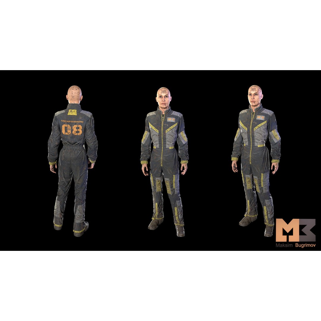 Dystopia NPC Characters 3D Model – Low Poly Game Asset, FBX - View 29