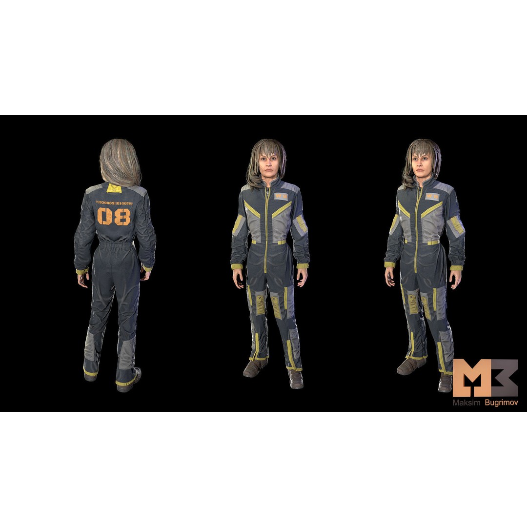 Dystopia NPC Characters 3D Model – Low Poly Game Asset, FBX - View 31