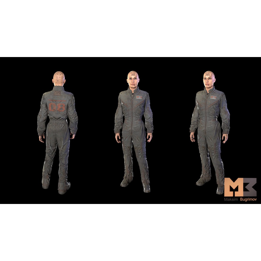 Dystopia NPC Characters 3D Model – Low Poly Game Asset, FBX - View 33