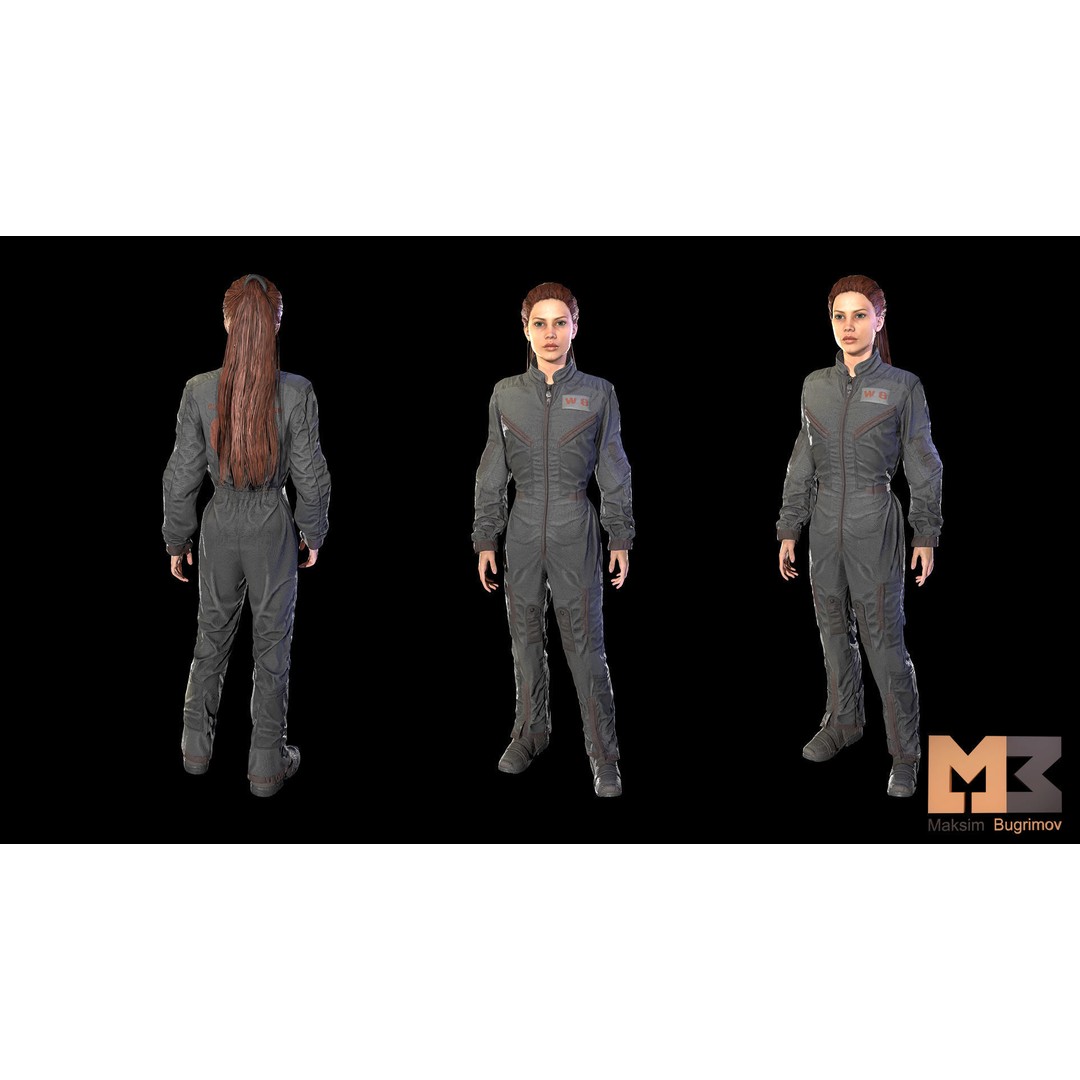 Dystopia NPC Characters 3D Model – Low Poly Game Asset, FBX - View 34
