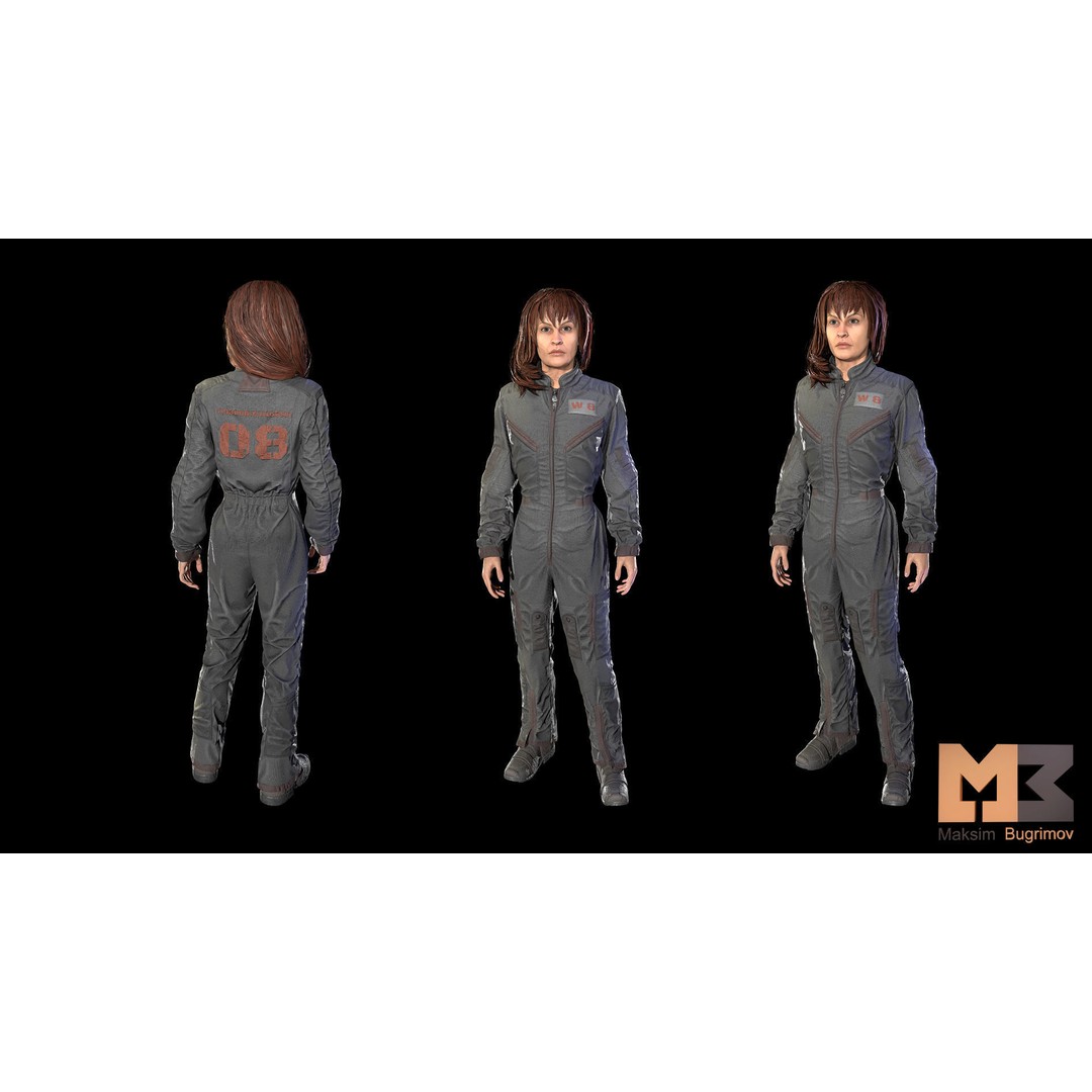Dystopia NPC Characters 3D Model – Low Poly Game Asset, FBX - View 35