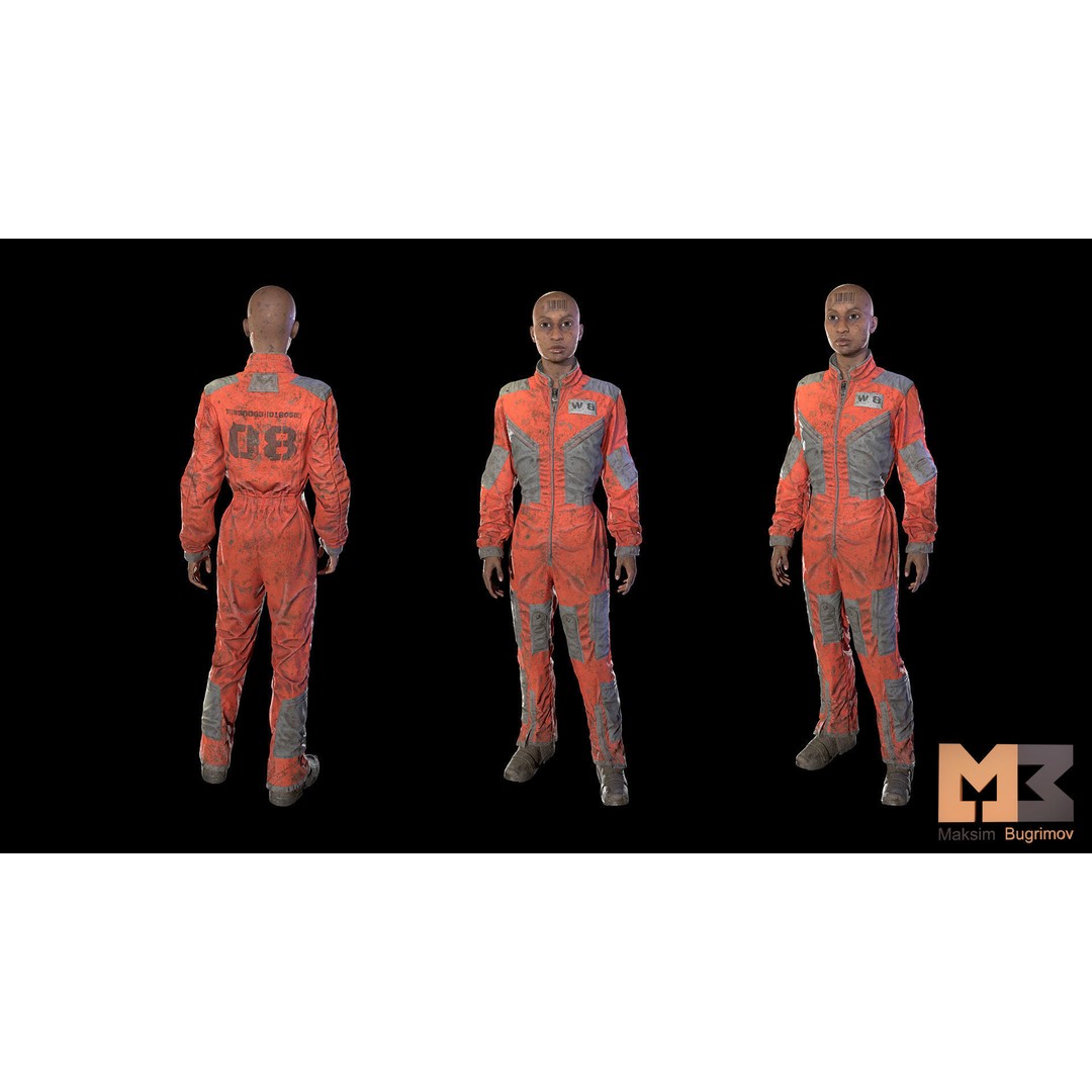 Dystopia NPC Characters 3D Model – Low Poly Game Asset, FBX - View 37