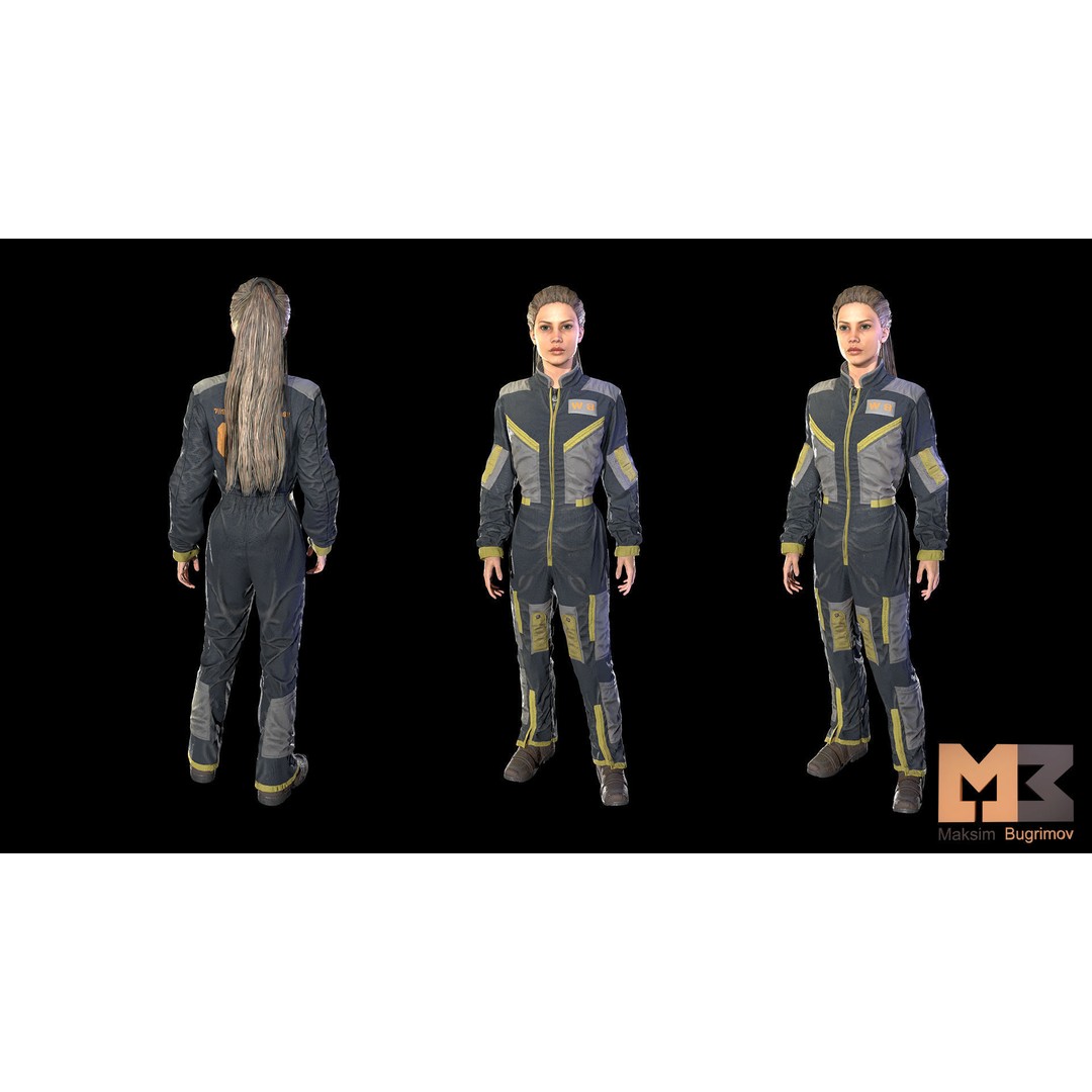 Dystopia NPC Characters 3D Model – Low Poly Game Asset, FBX - View 38