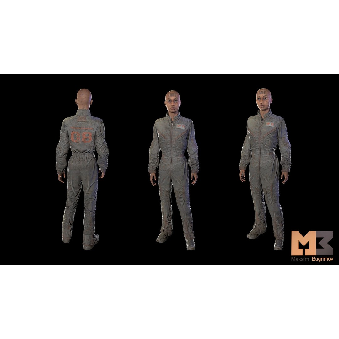Dystopia NPC Characters 3D Model – Low Poly Game Asset, FBX - View 39