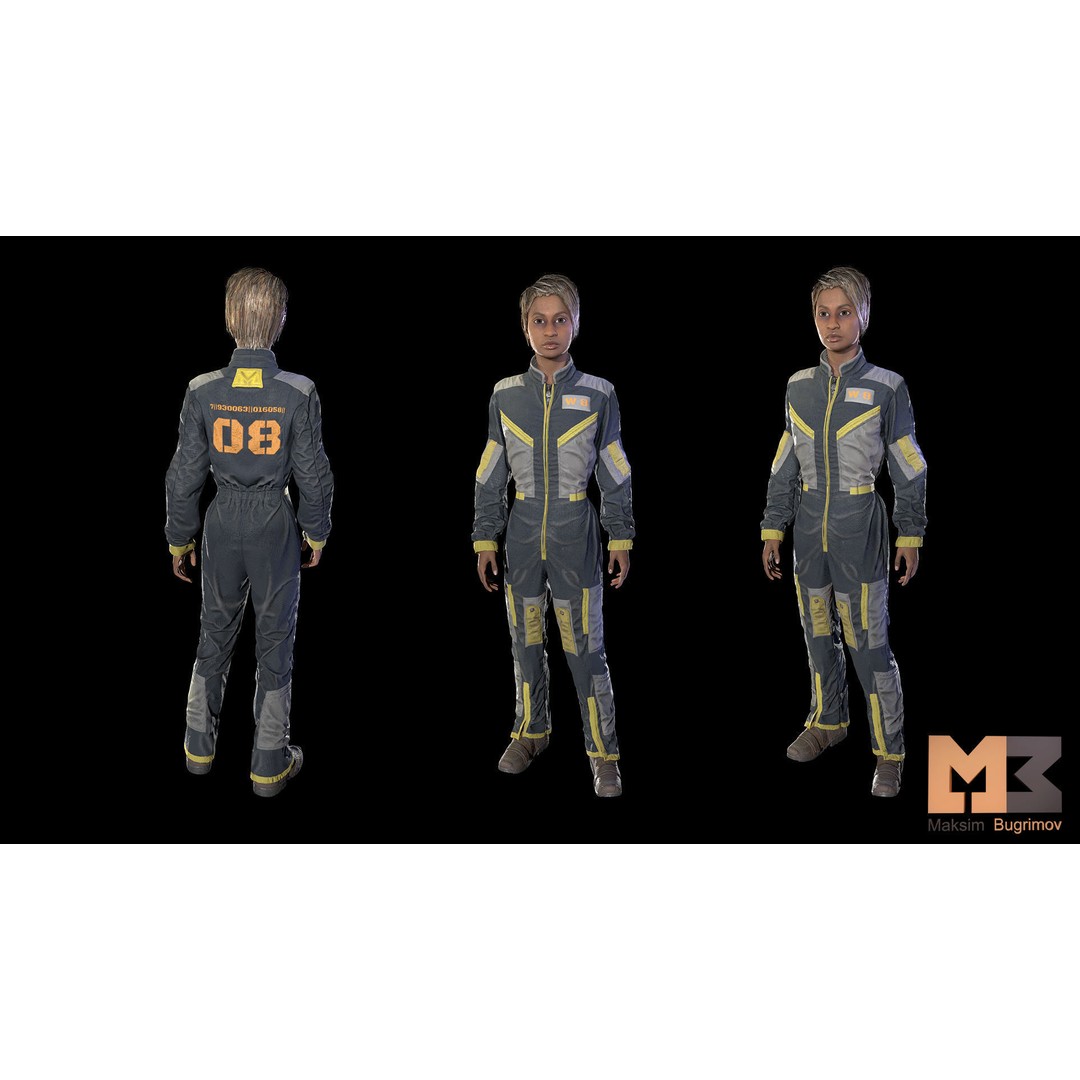 Dystopia NPC Characters 3D Model – Low Poly Game Asset, FBX - View 40