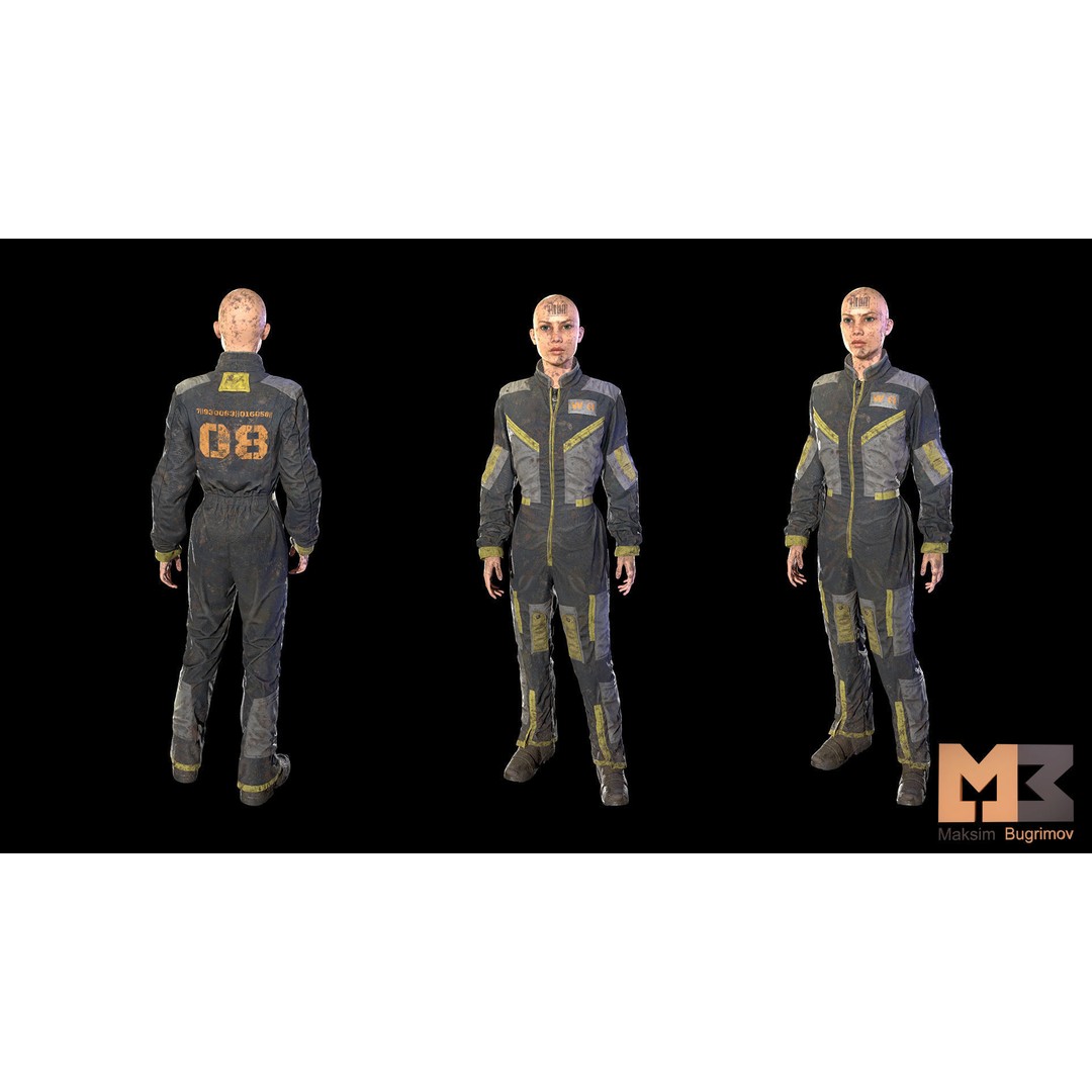 Dystopia NPC Characters 3D Model – Low Poly Game Asset, FBX - View 41