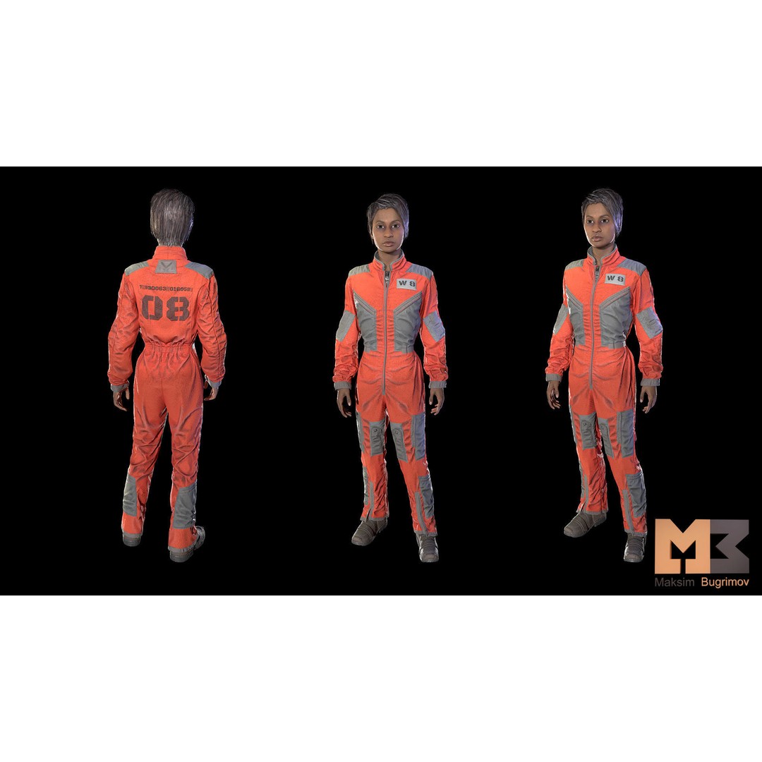 Dystopia NPC Characters 3D Model – Low Poly Game Asset, FBX - View 42