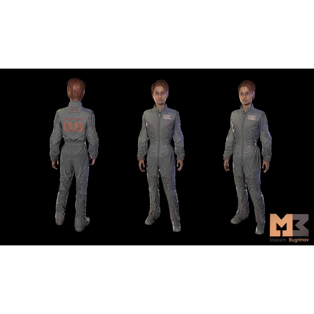 Dystopia NPC Characters 3D Model – Low Poly Game Asset, FBX - View 43